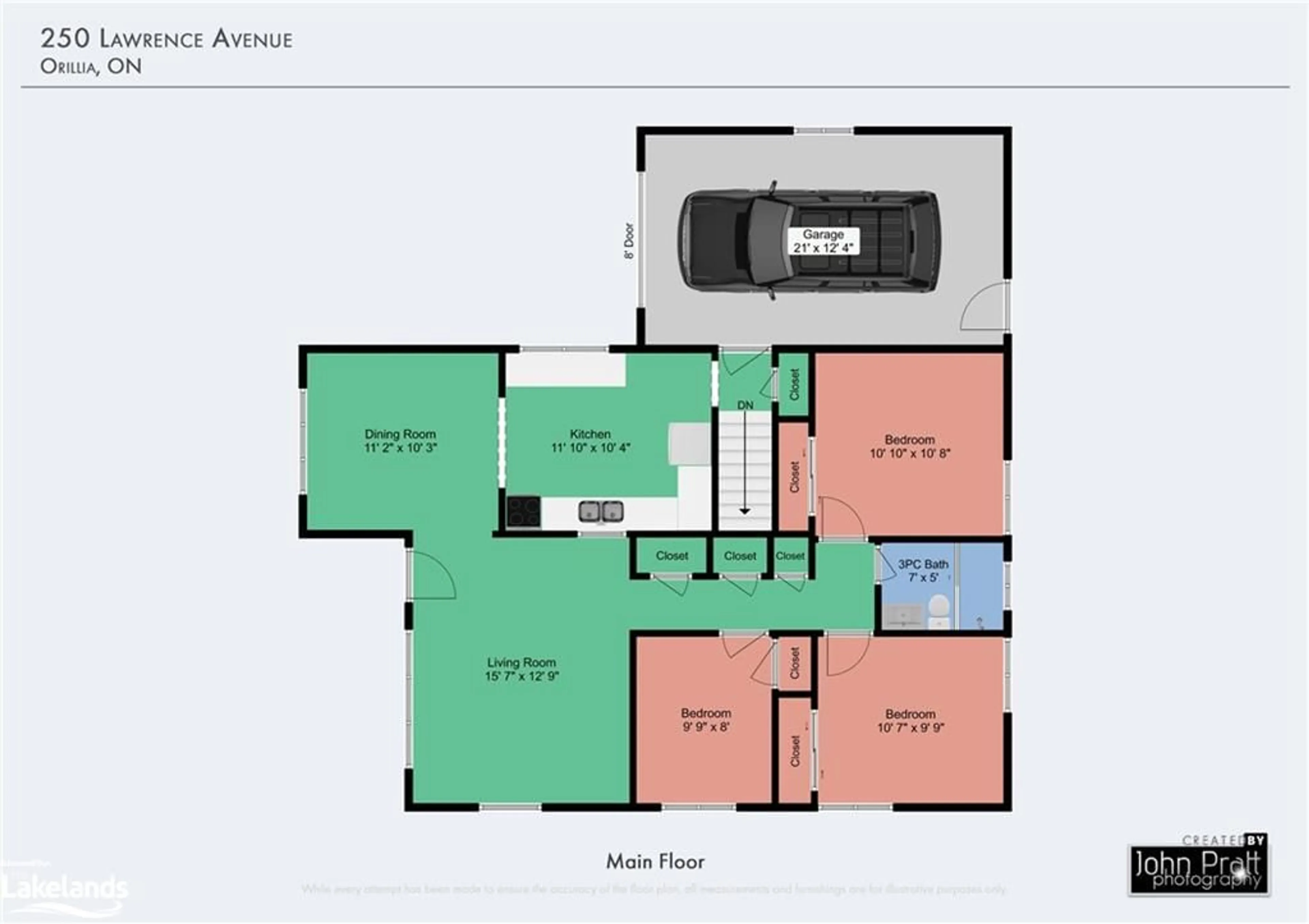 Floor plan for 250 Lawrence Ave, Orillia Ontario L3V 5M4