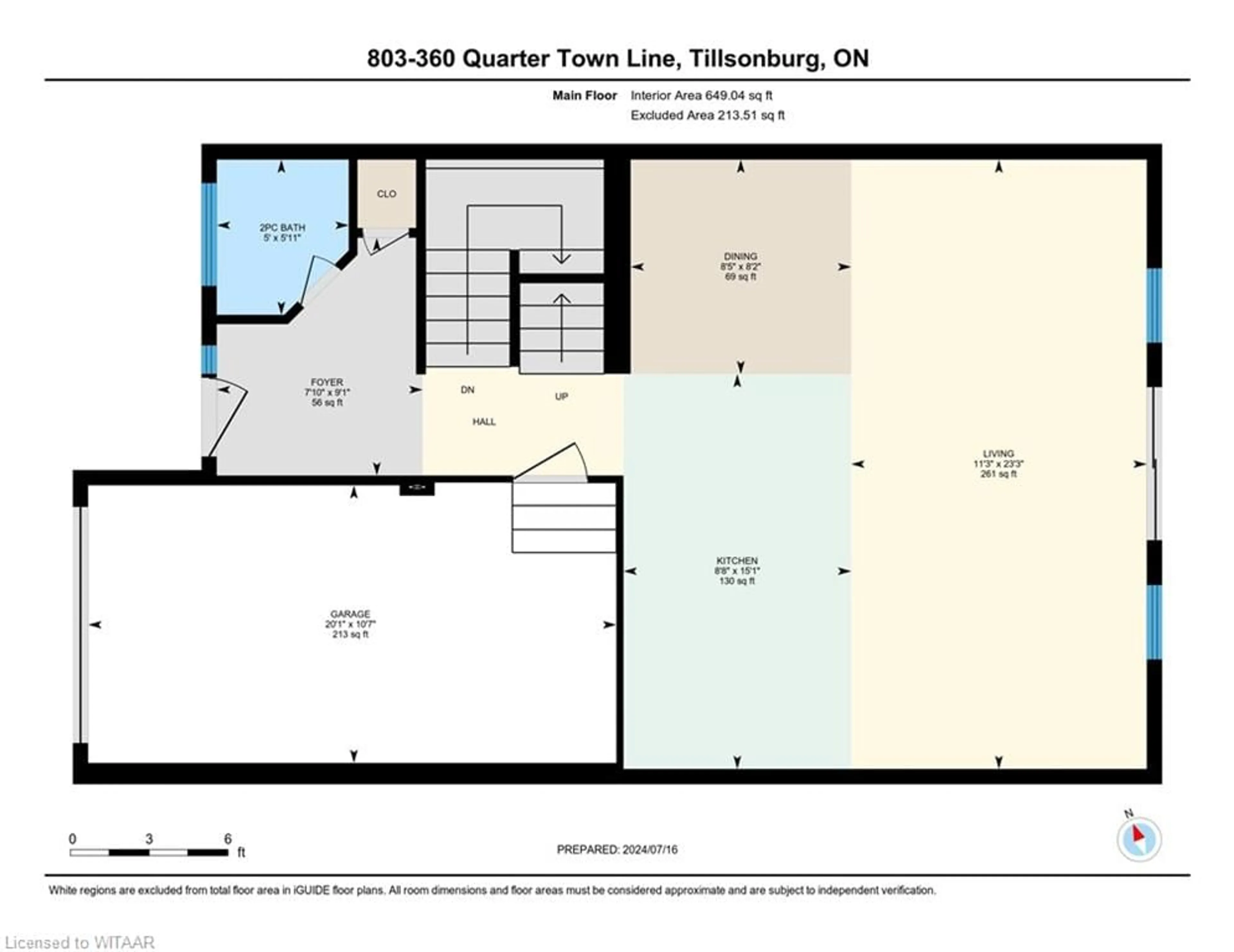 Floor plan for 360 Quarter Town Line Rd #803, Tillsonburg Ontario N4G 0H7