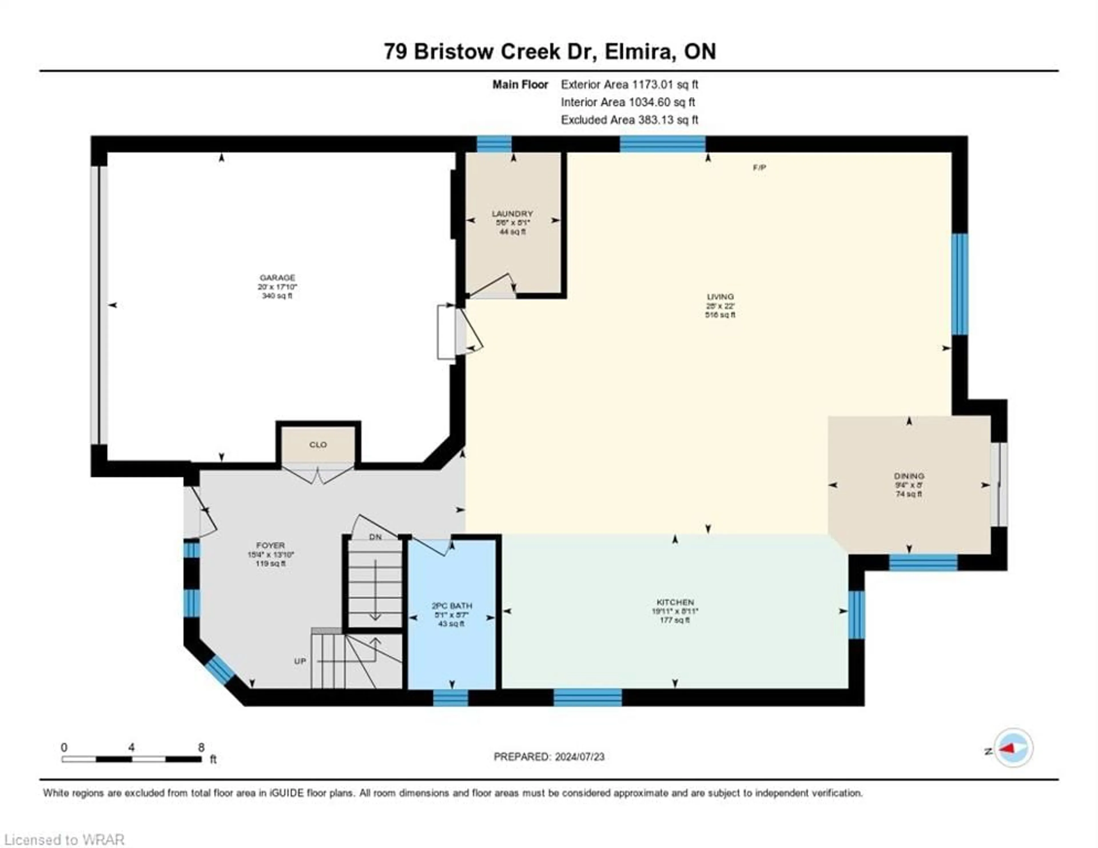 Floor plan for 79 Bristow Creek Dr, Elmira Ontario N3B 3P5