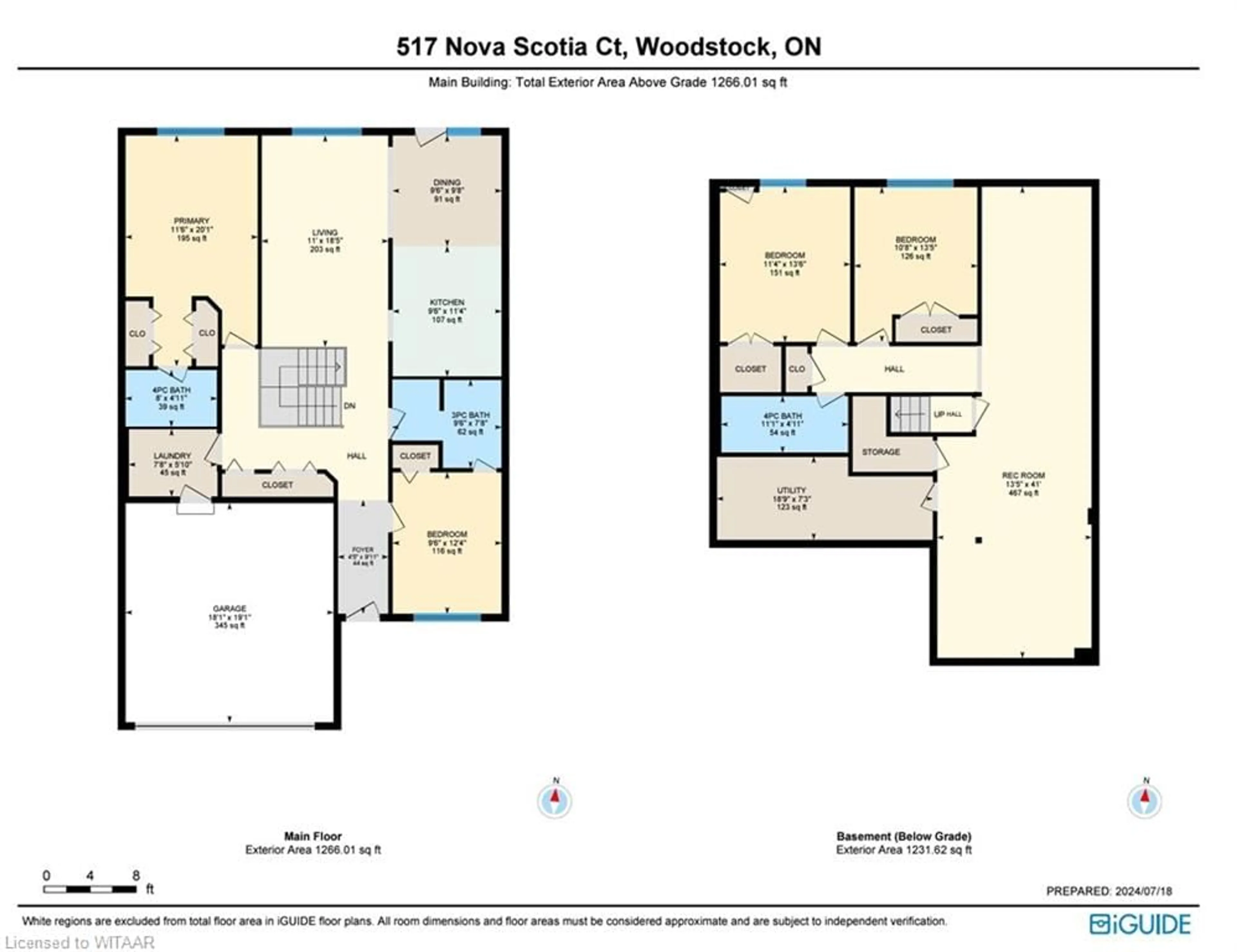 Floor plan for 517 Nova Scotia Crt #12, Woodstock Ontario N4S 8Z3