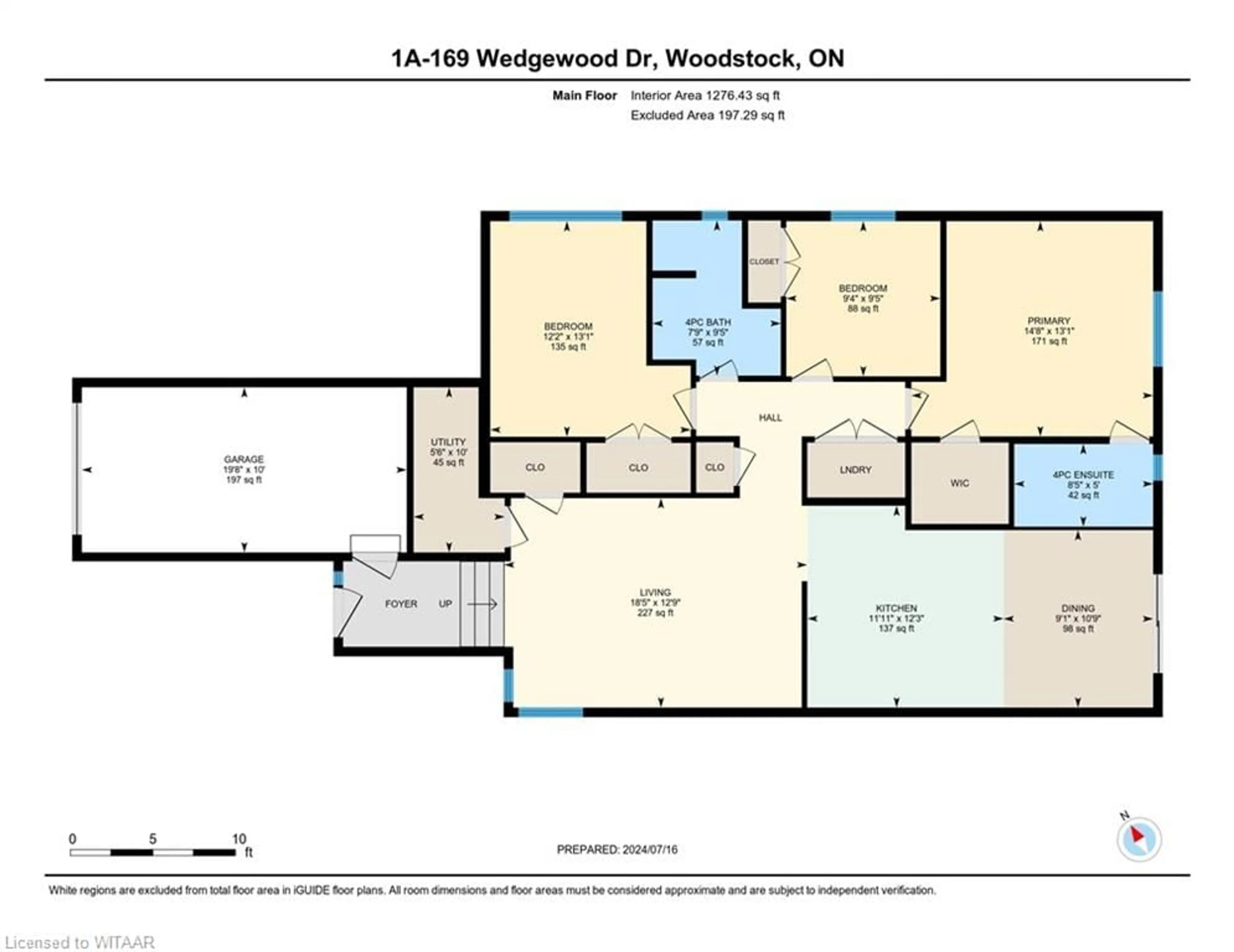 Floor plan for 169 Wedgewood Dr, Woodstock Ontario N4T 0E1