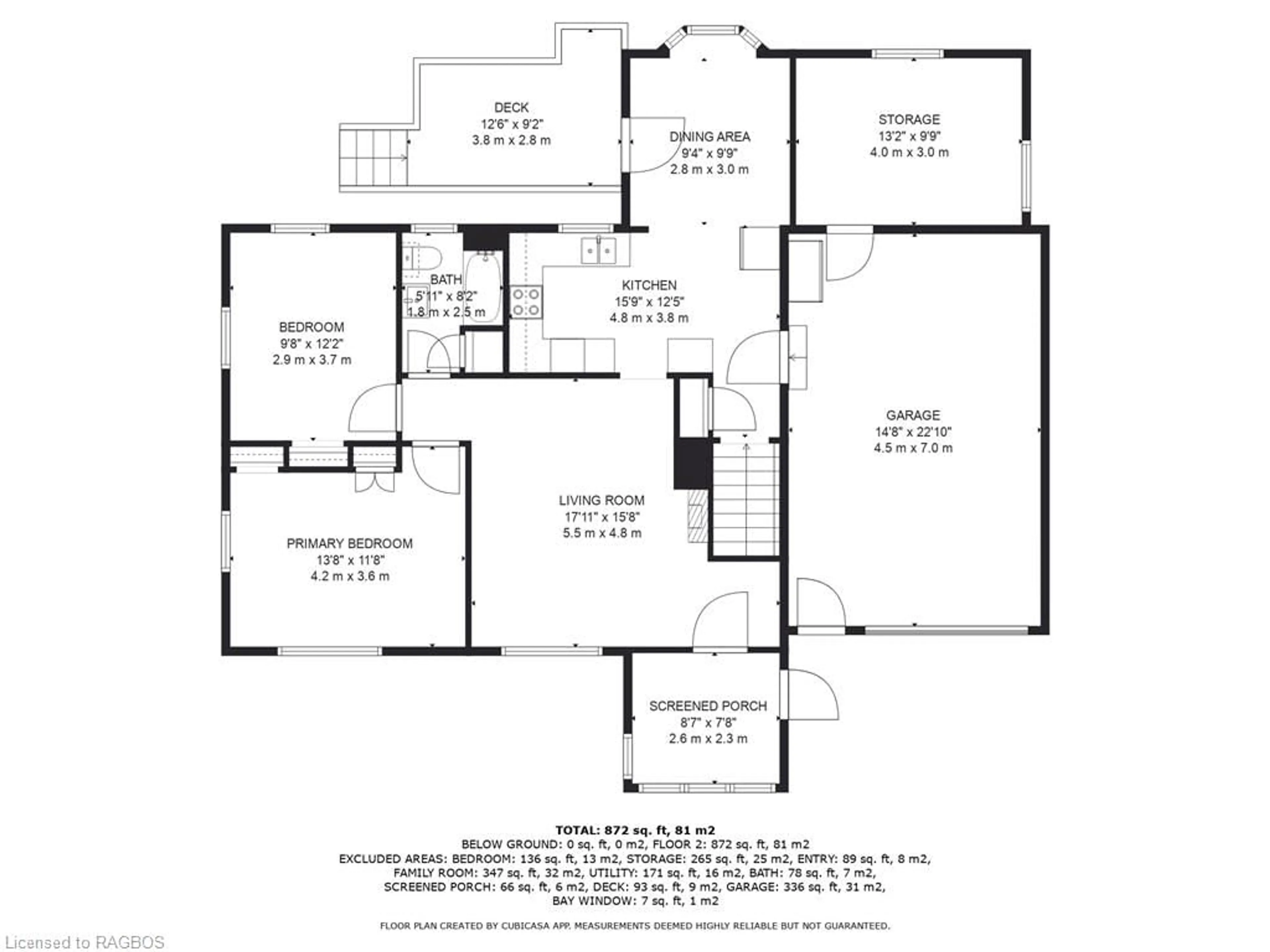 Floor plan for 747 Waterloo St, Mount Forest Ontario N0G 2L3