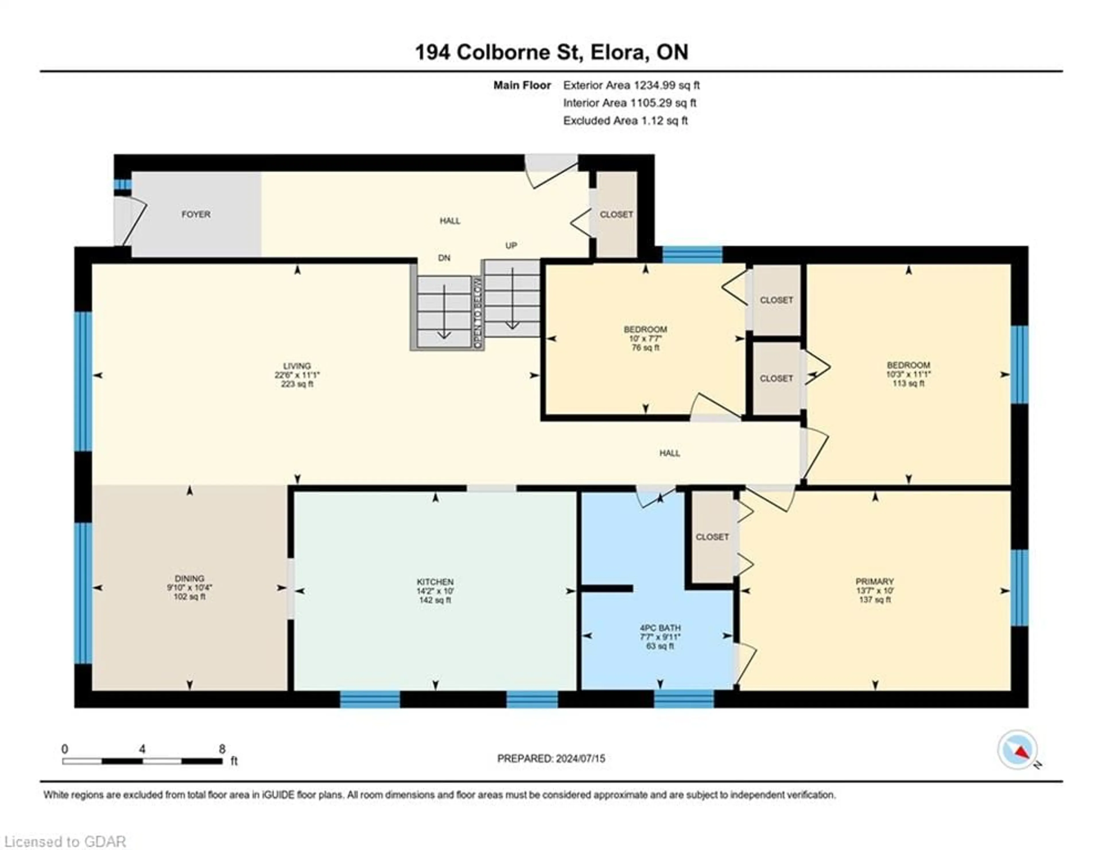 Floor plan for 194 Colborne St, Elora Ontario N0B 1S0