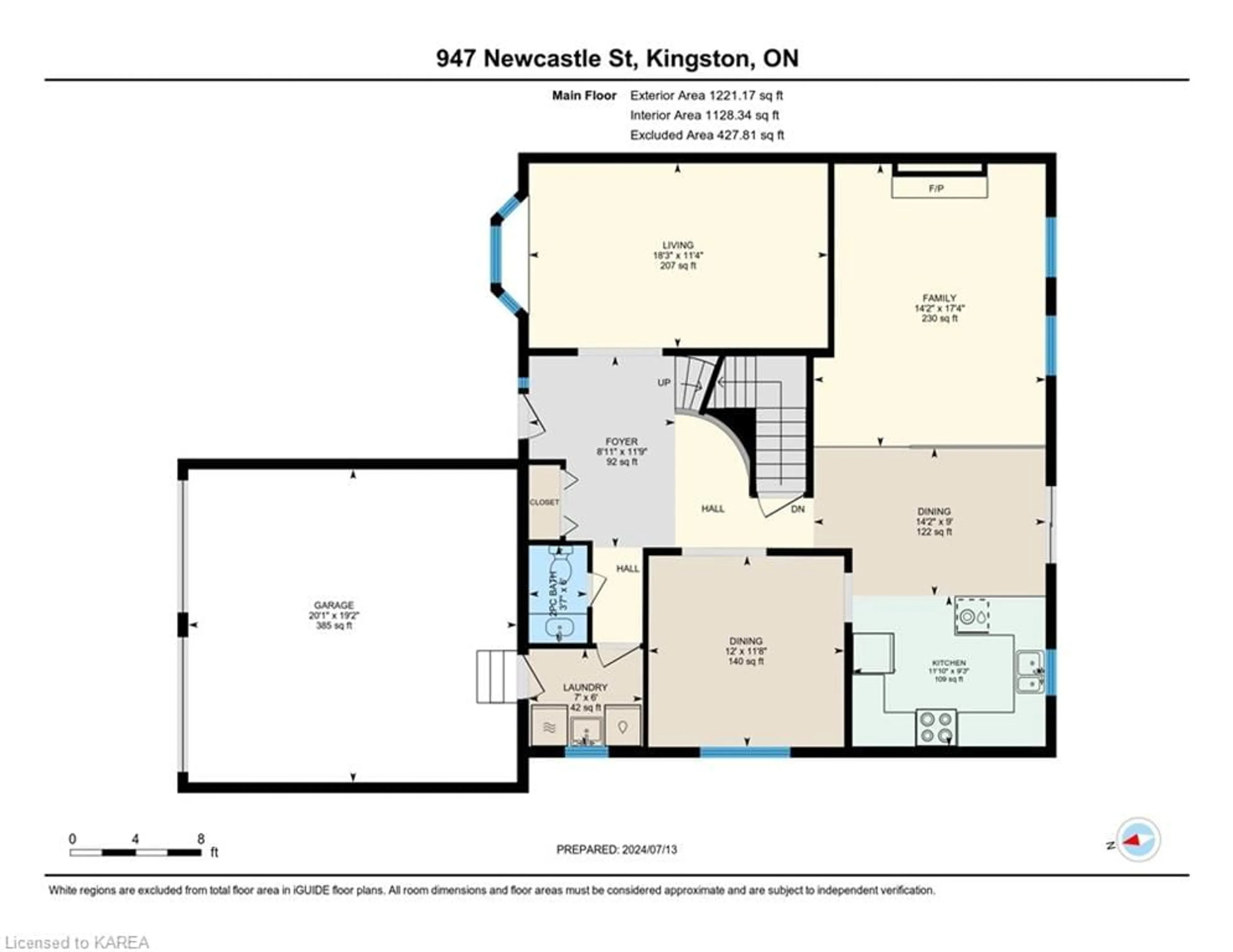 Floor plan for 947 Newcastle St, Kingston Ontario K7P 2H6