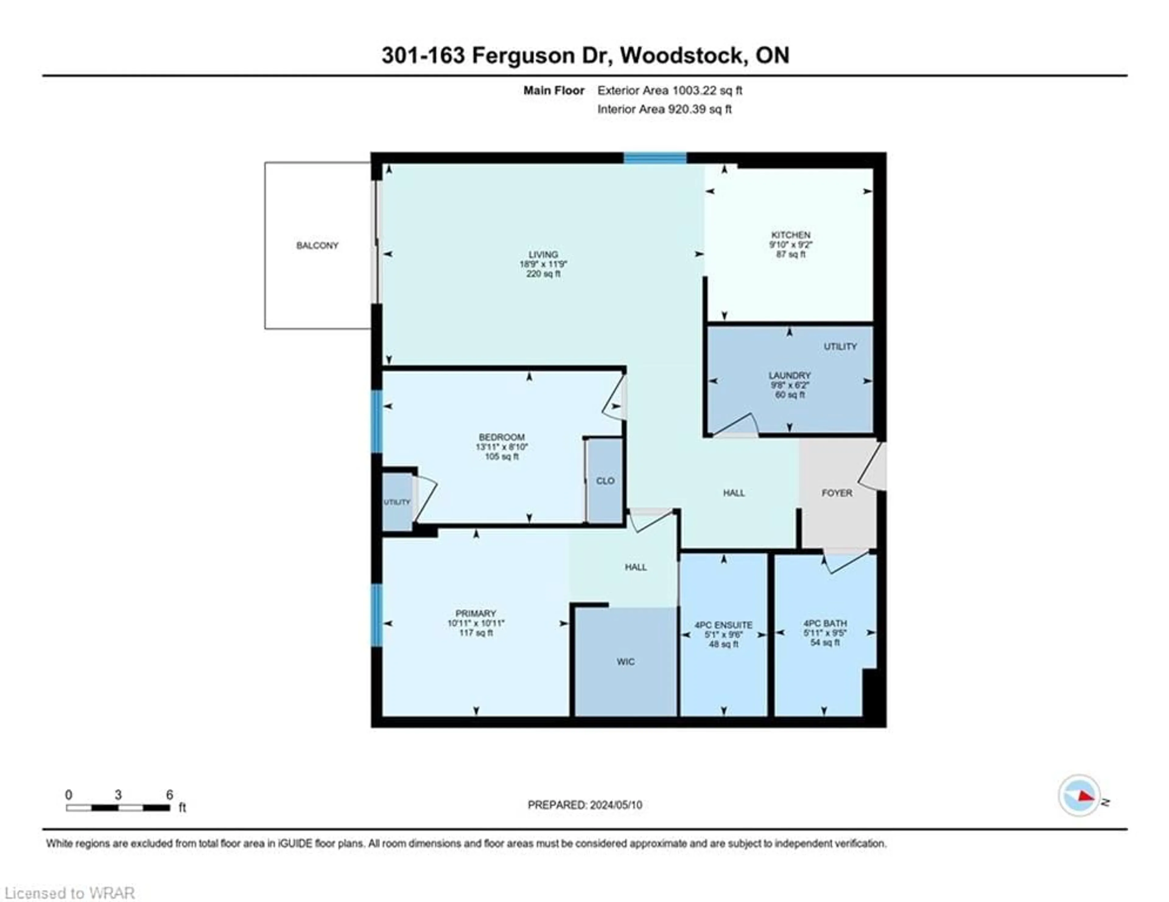 Floor plan for 163 Ferguson Dr #301, Woodstock Ontario N4V 1B1