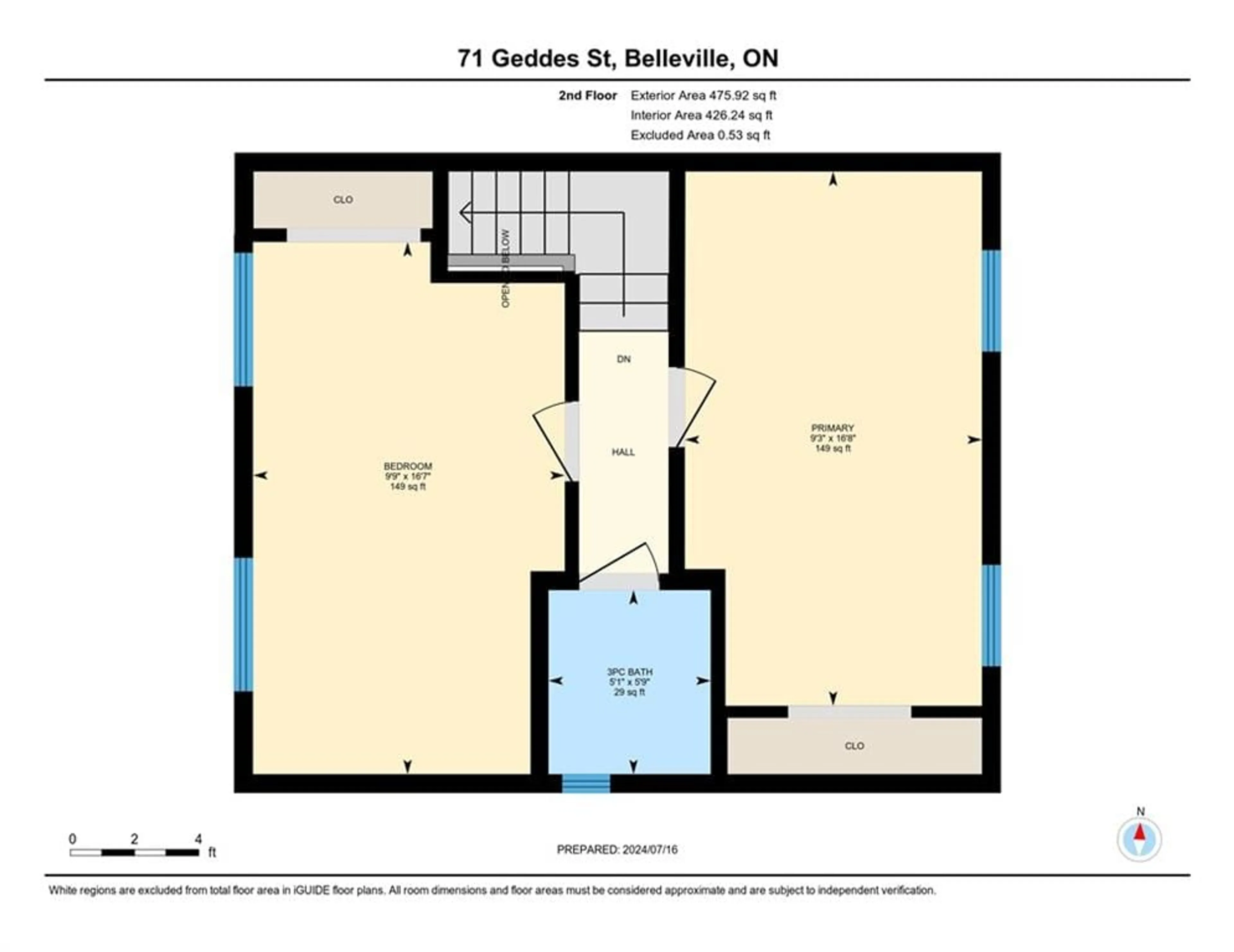 Floor plan for 71 Geddes St, Belleville Ontario K8P 2X7
