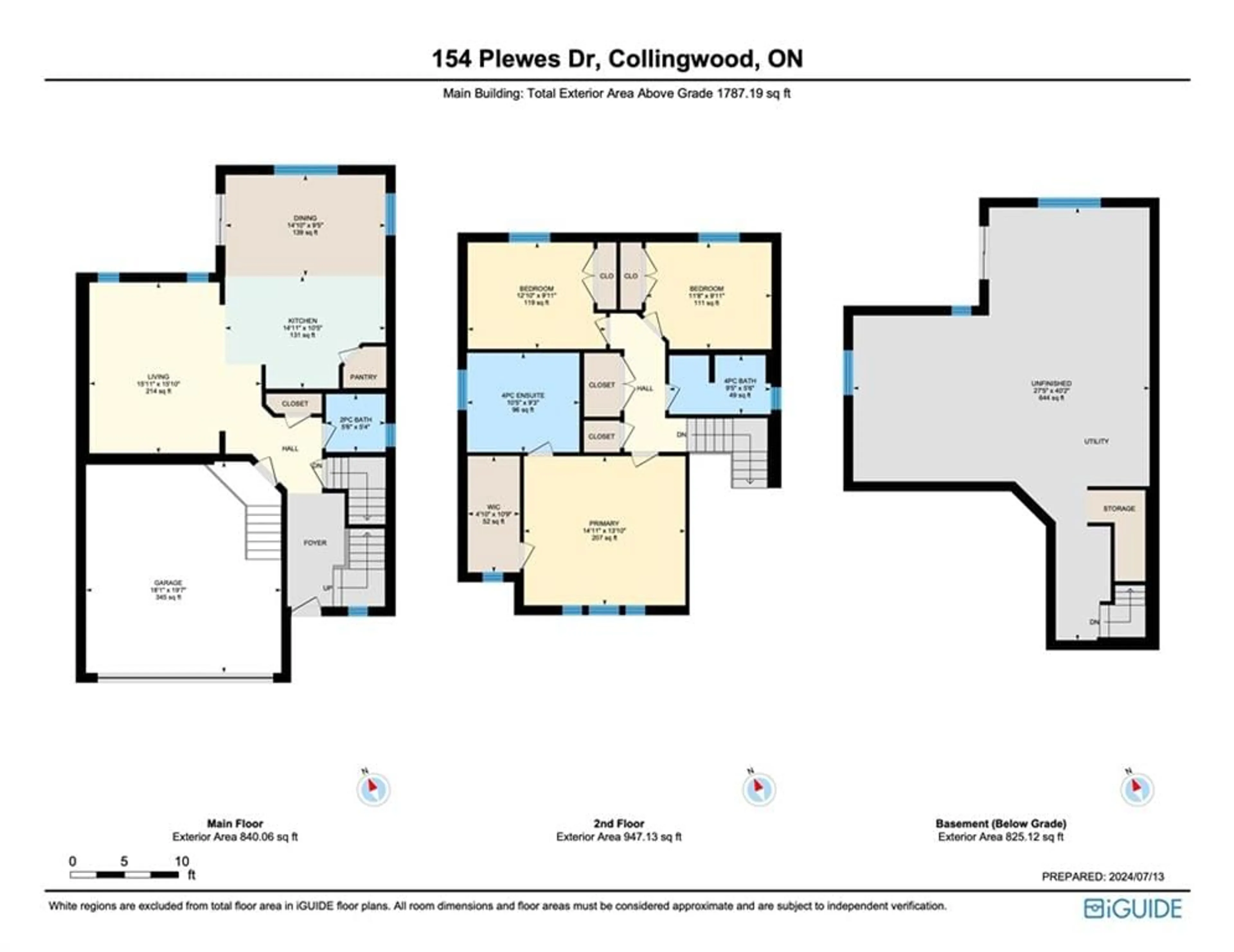 Floor plan for 154 Plewes Dr, Collingwood Ontario L9Y 5M7