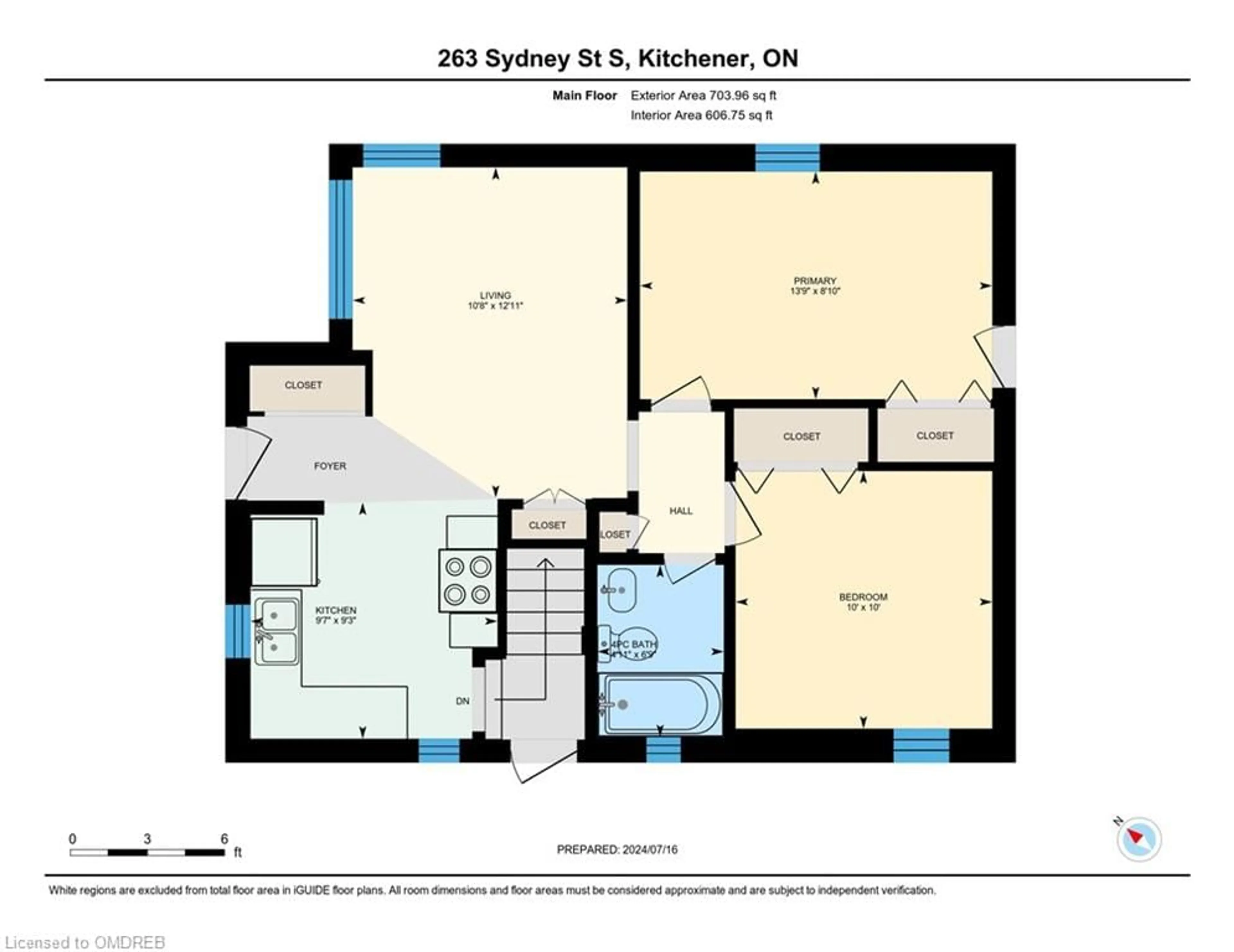 Floor plan for 263 Sydney St, Kitchener Ontario N2G 3V8