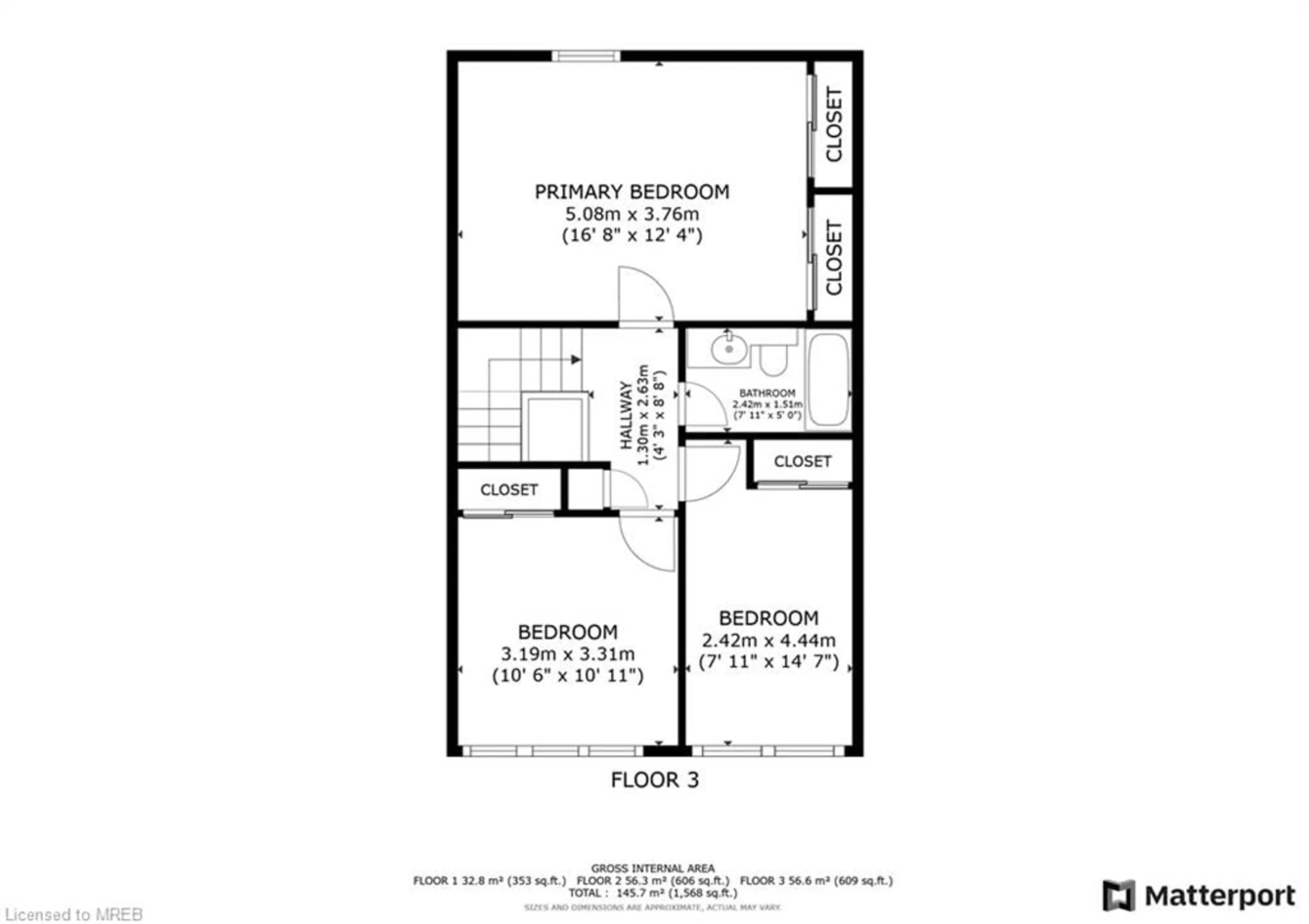 Floor plan for 2020 South Millway #27, Mississauga Ontario L5L 1K2