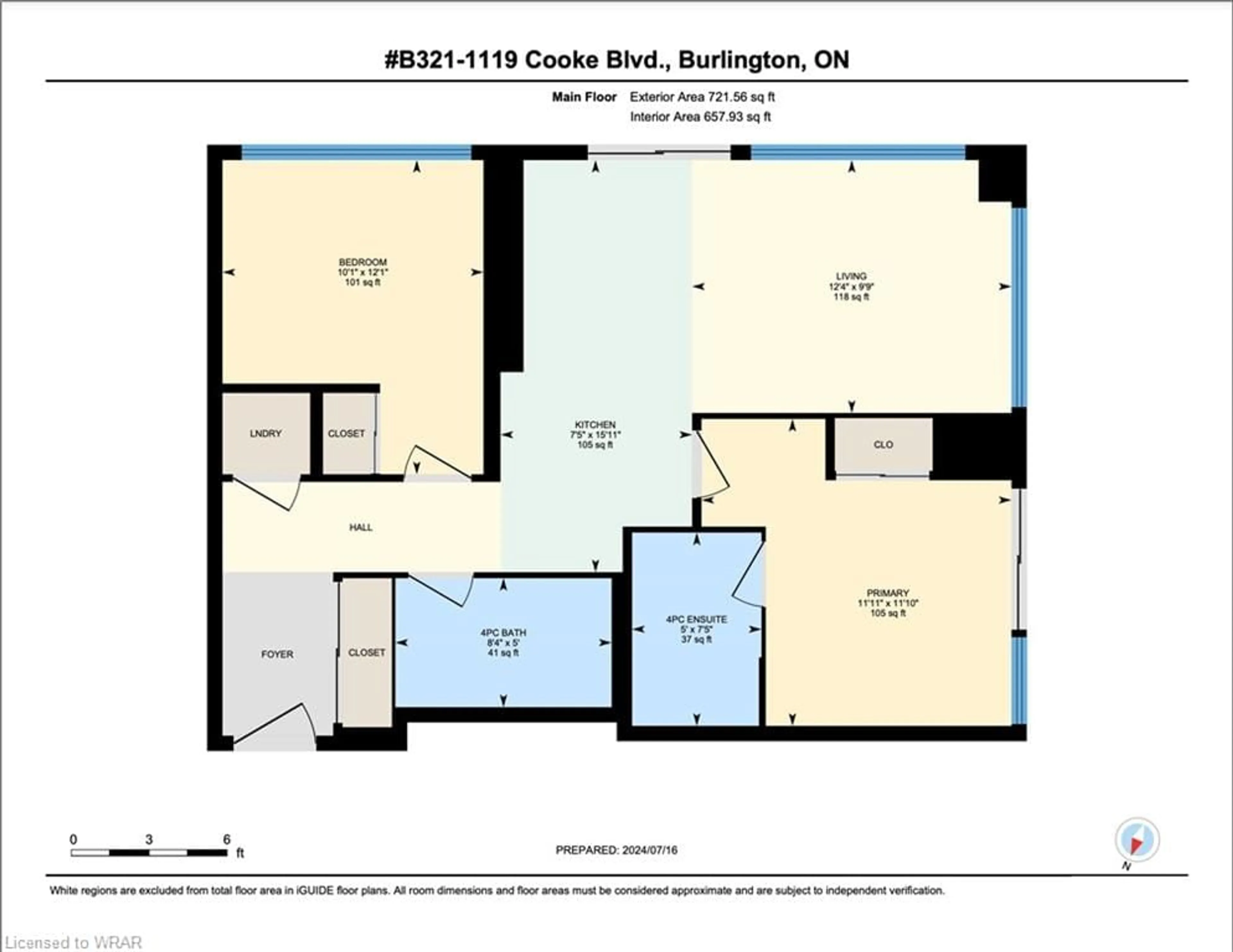 Floor plan for 1119 Cooke Blvd #B321, Burlington Ontario L7T 0C7