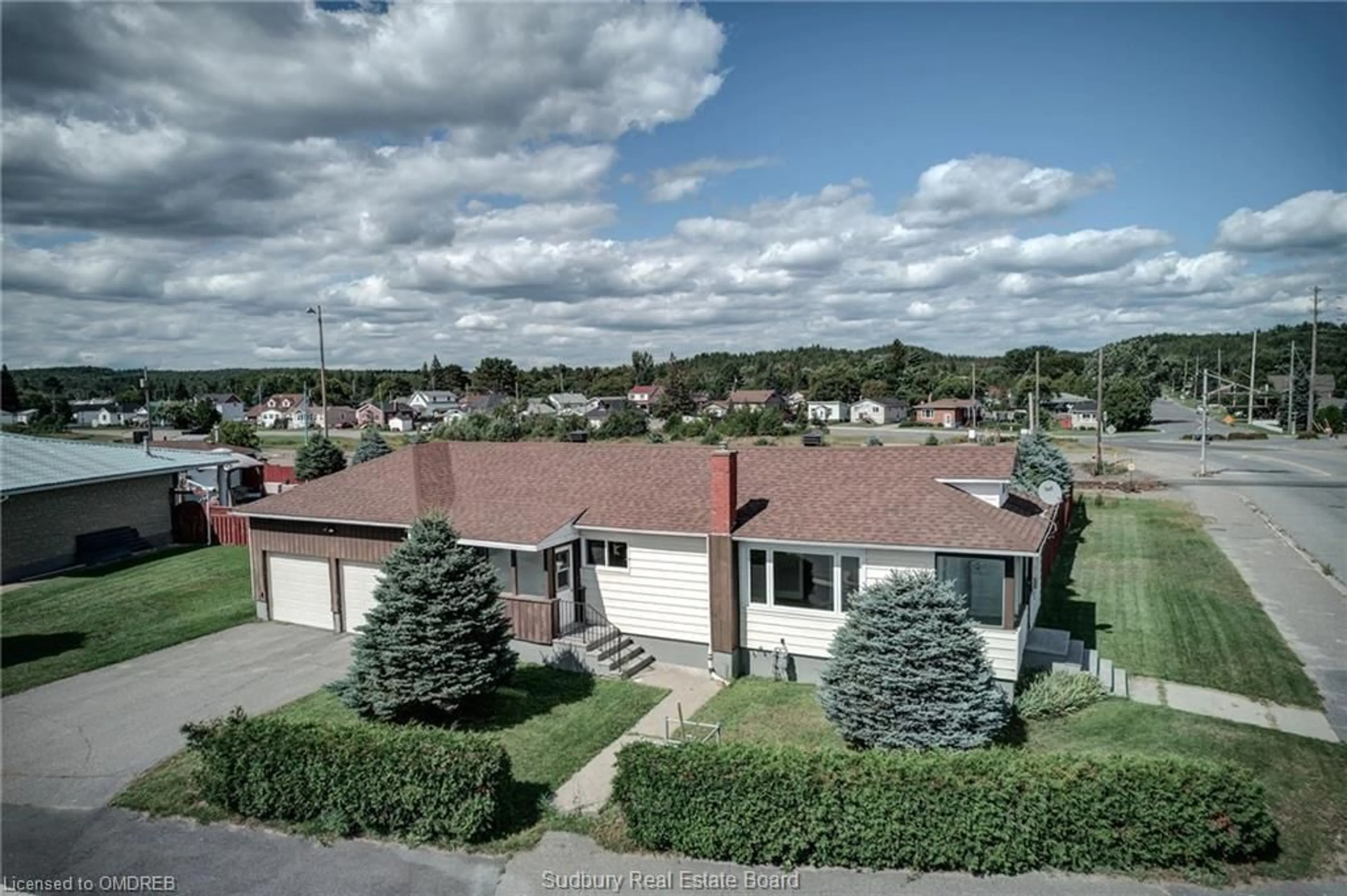 A pic from exterior of the house or condo, the street view for 67 Dennie St, Capreol Ontario P0M 1H0