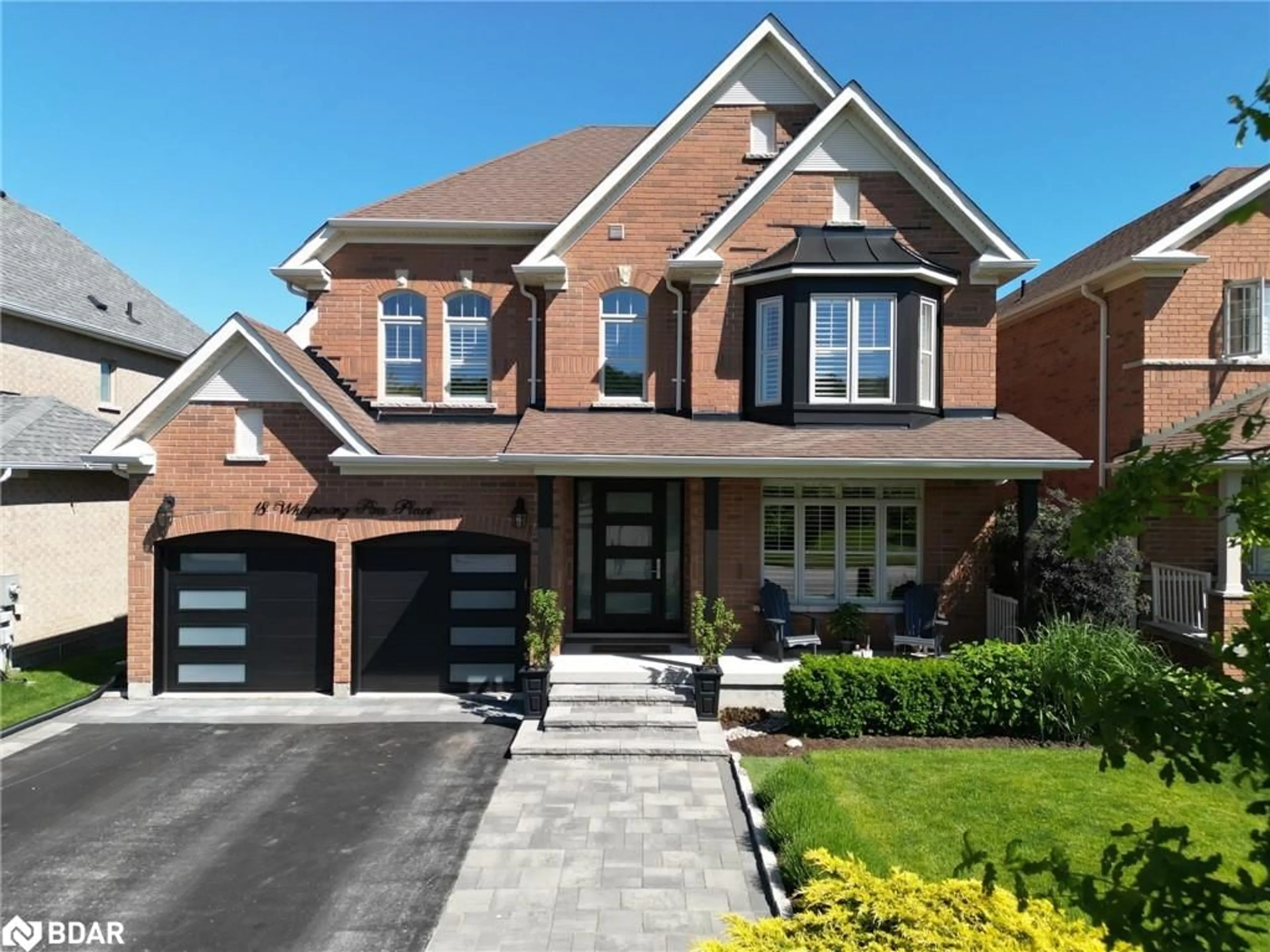Home with brick exterior material for 18 Whispering Pine Pl, Barrie Ontario L4N 9R7