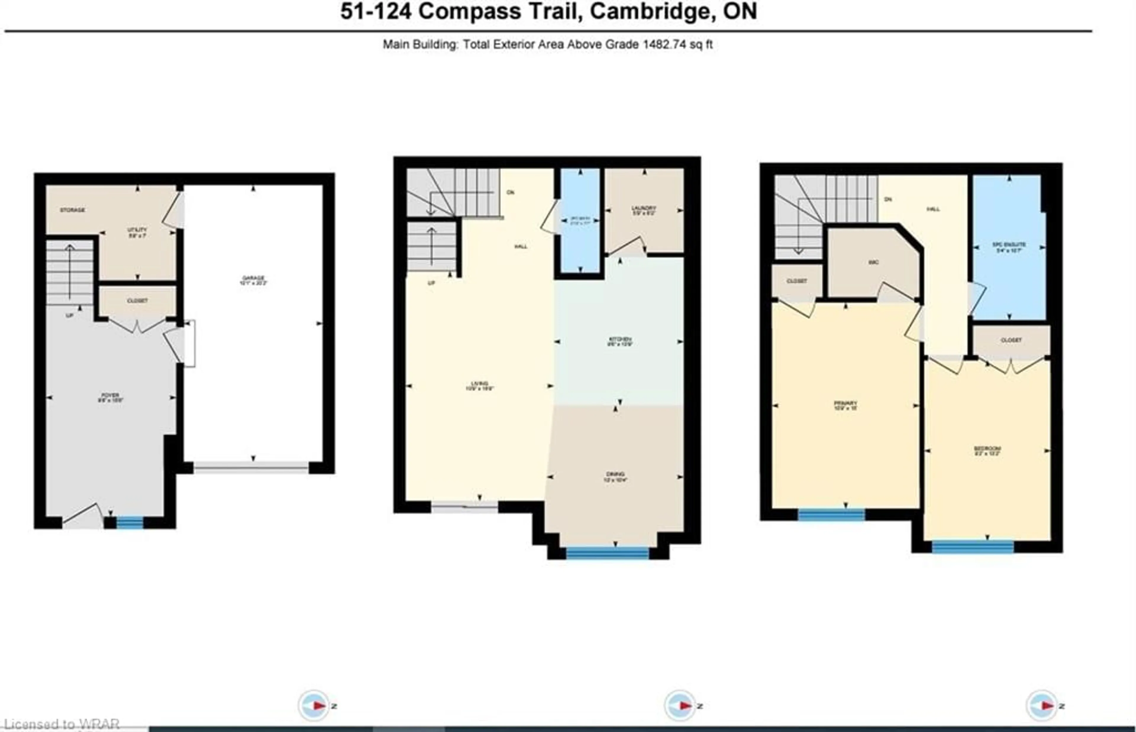 Floor plan for 124 Compass Trail #51, Cambridge Ontario N3E 0E3