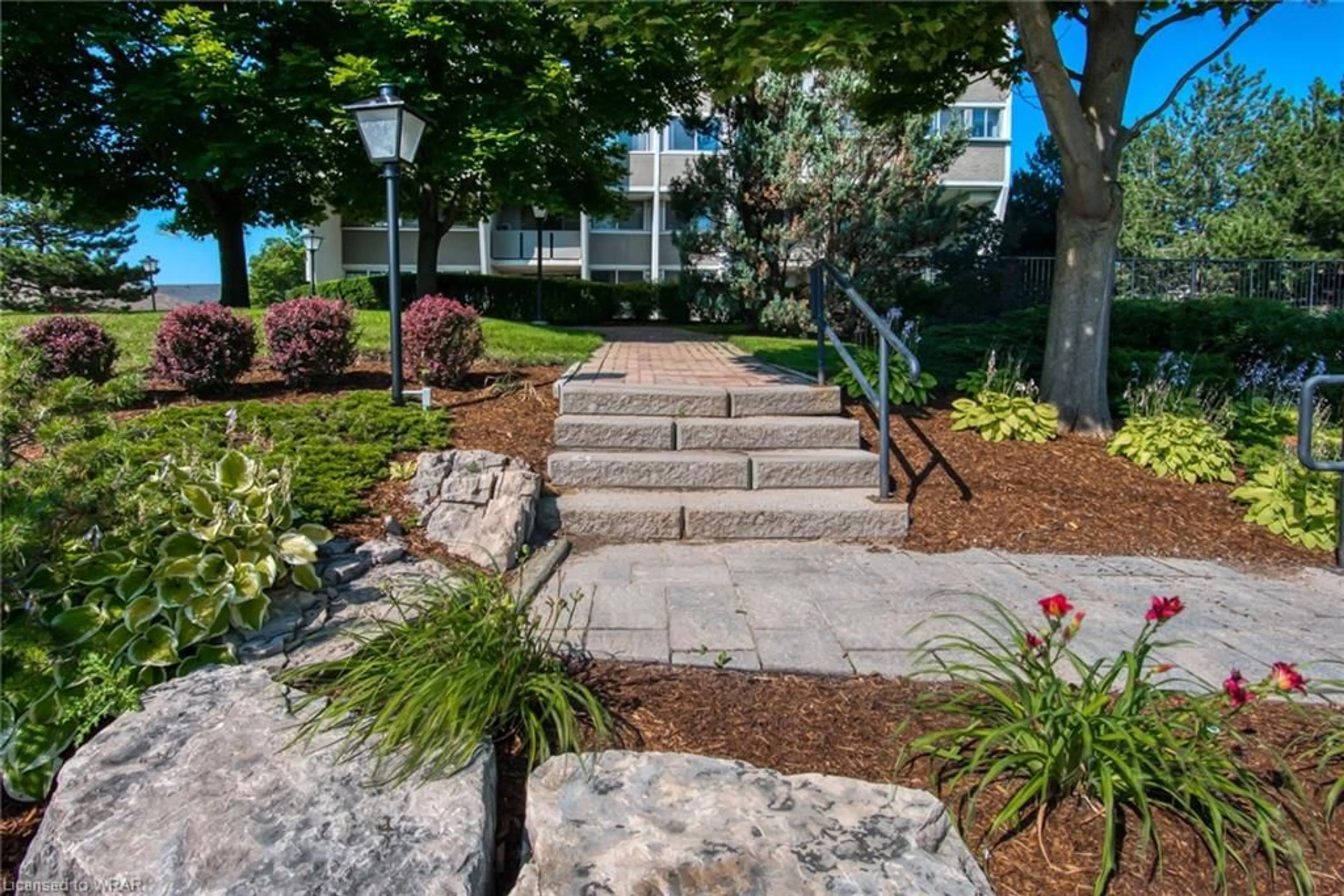 Patio, the street view for 375 King St #104, Waterloo Ontario N2J 4L6