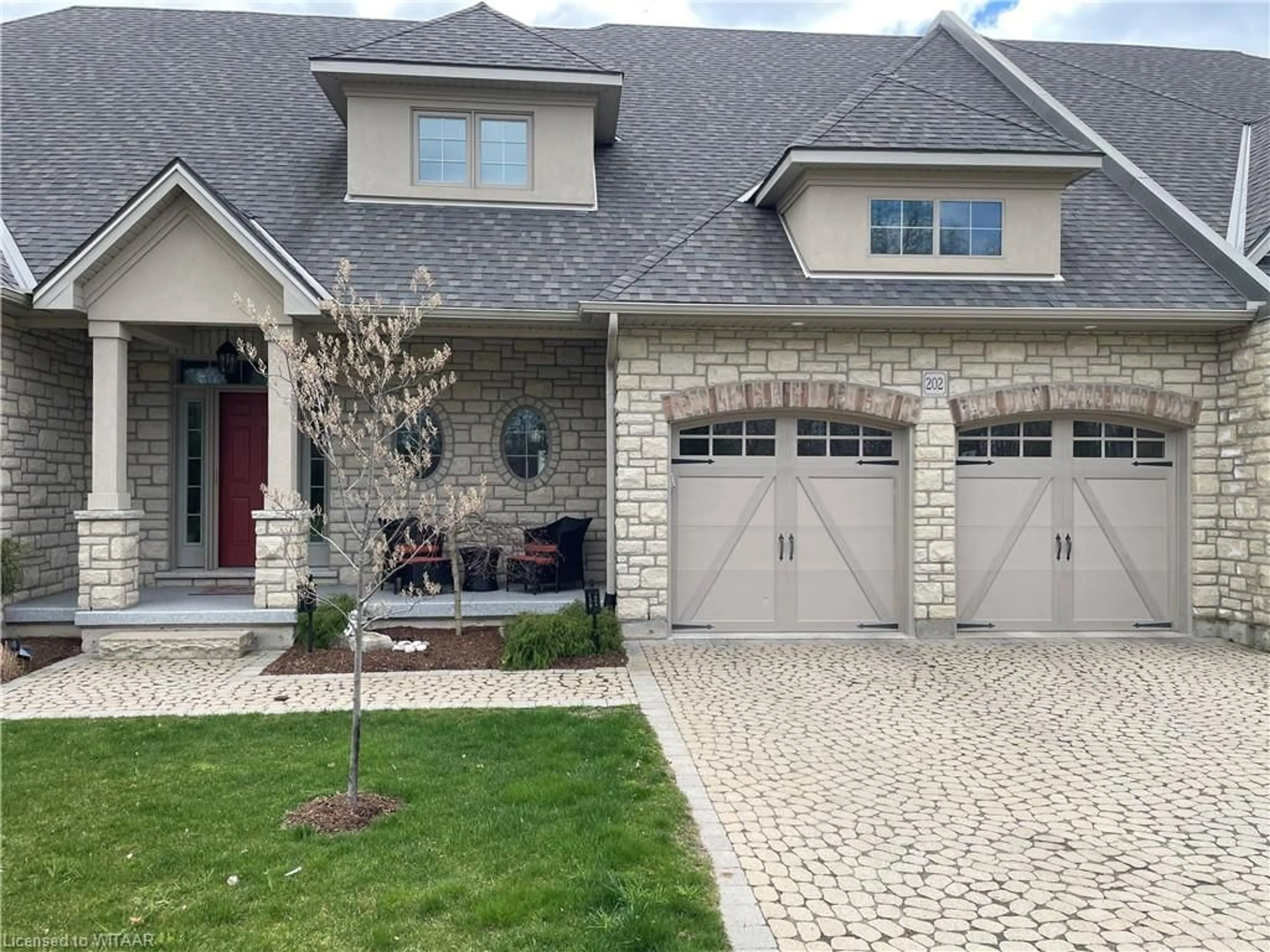 Home with brick exterior material for 5 Wood Haven Dr #202, Tillsonburg Ontario N4G 0A8