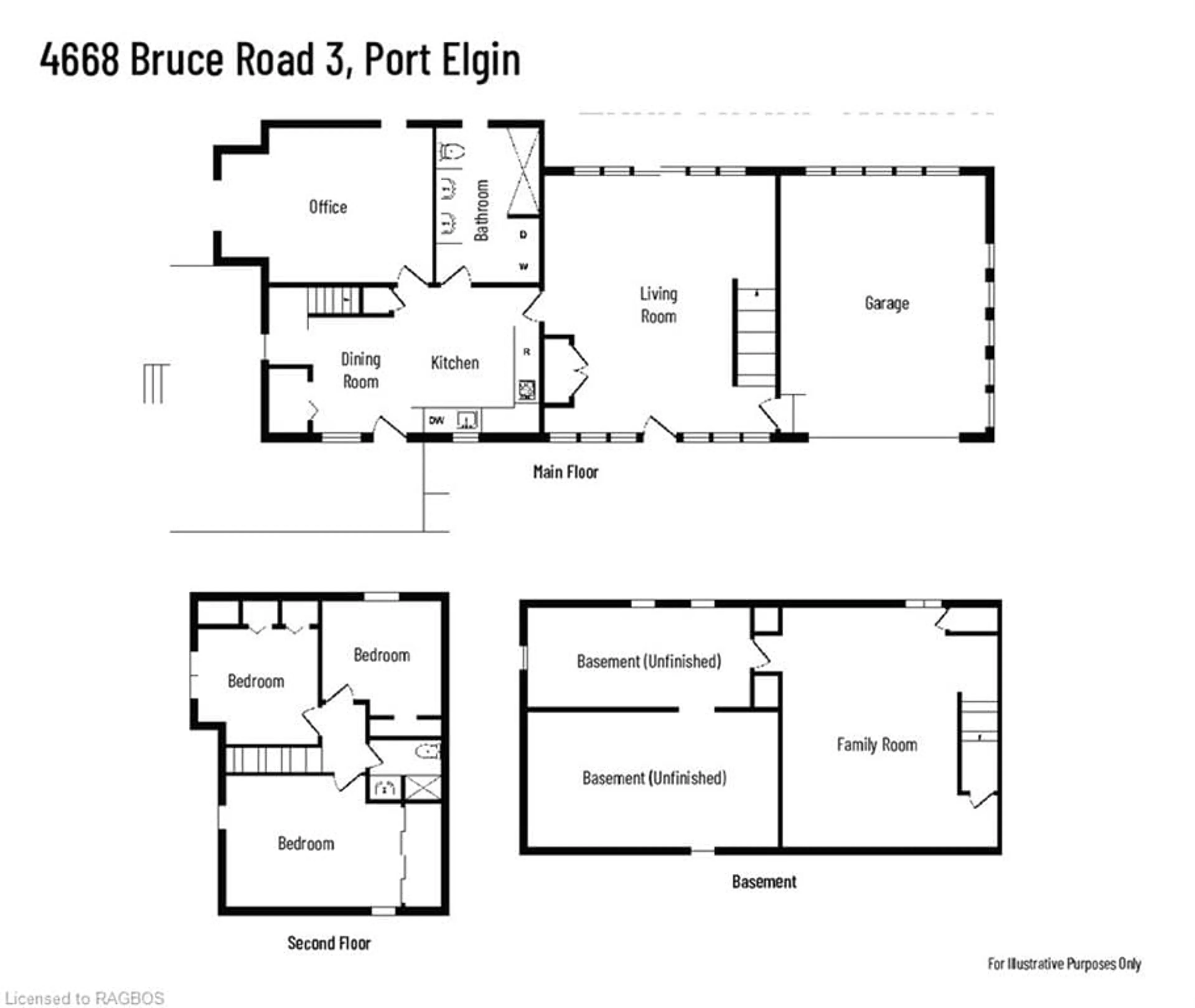 Floor plan for 4668 Bruce 3 Rd, Arran-Elderslie Ontario N0H 2C7