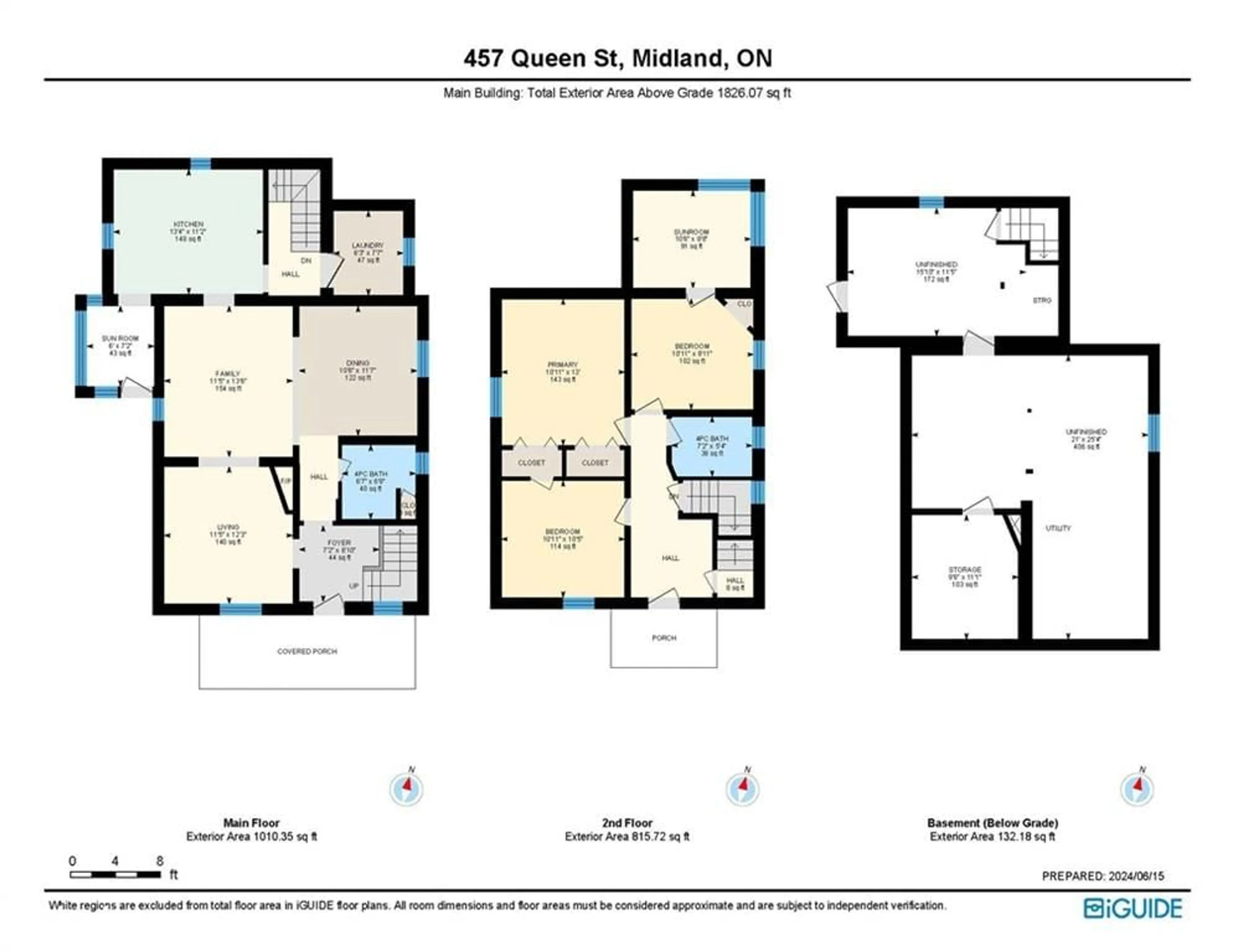 Floor plan for 457 Queen St, Midland Ontario L4R 3J3