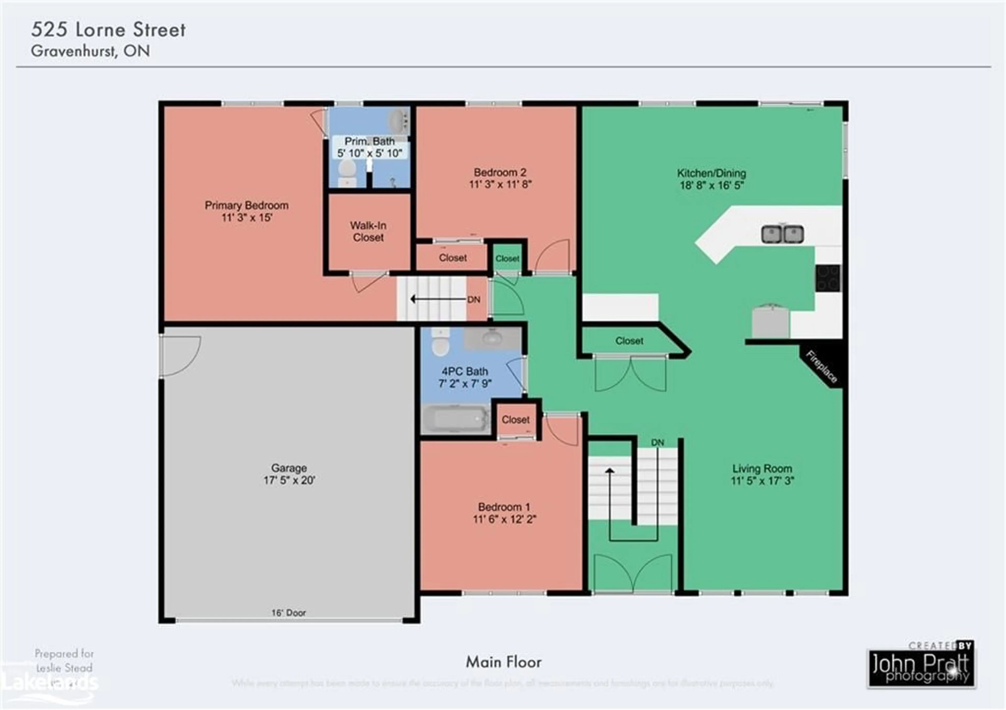 Floor plan for 525 Lorne St, Gravenhurst Ontario P1P 1N0