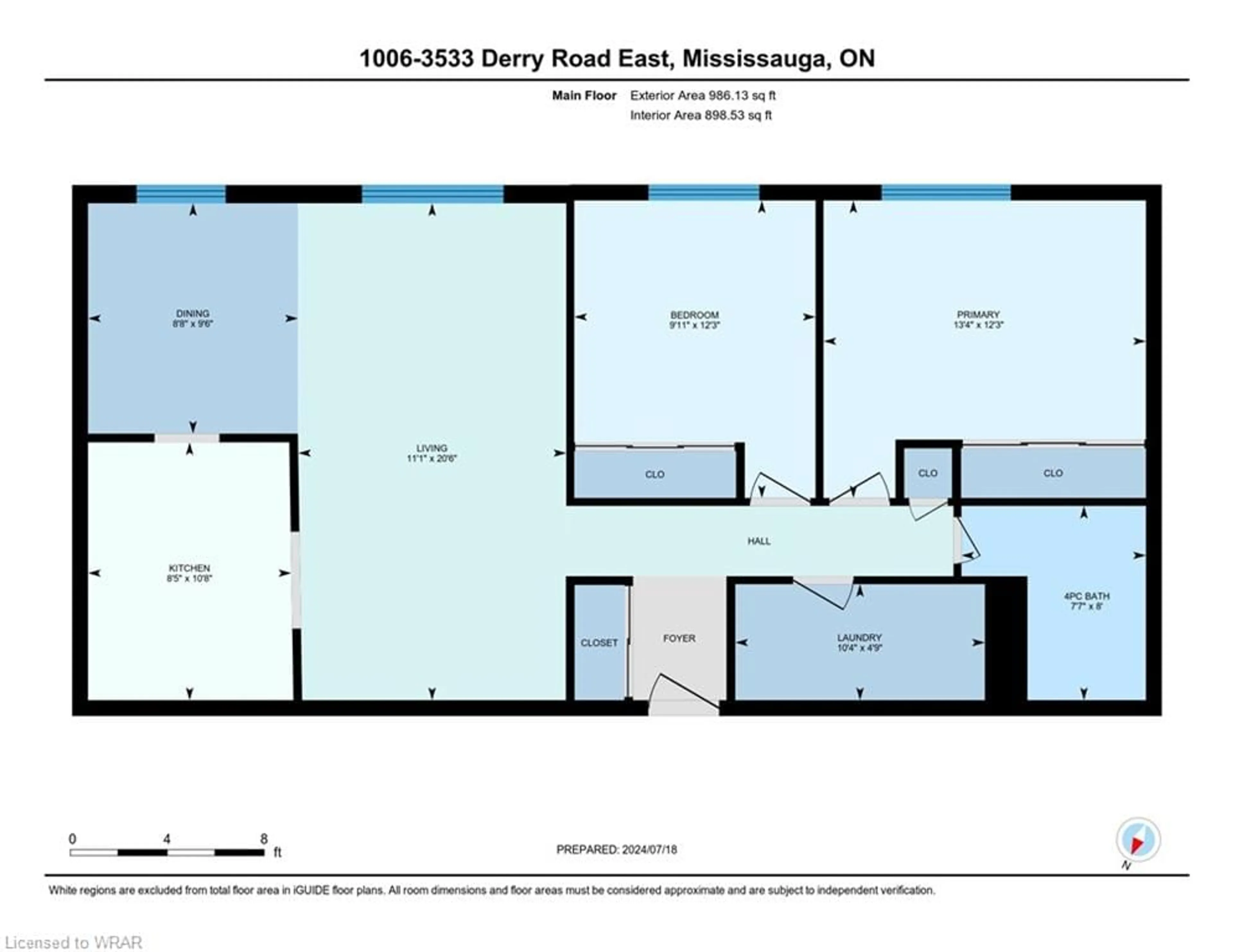 Floor plan for 3533 Derry Rd #1006, Mississauga Ontario L4T 1B1