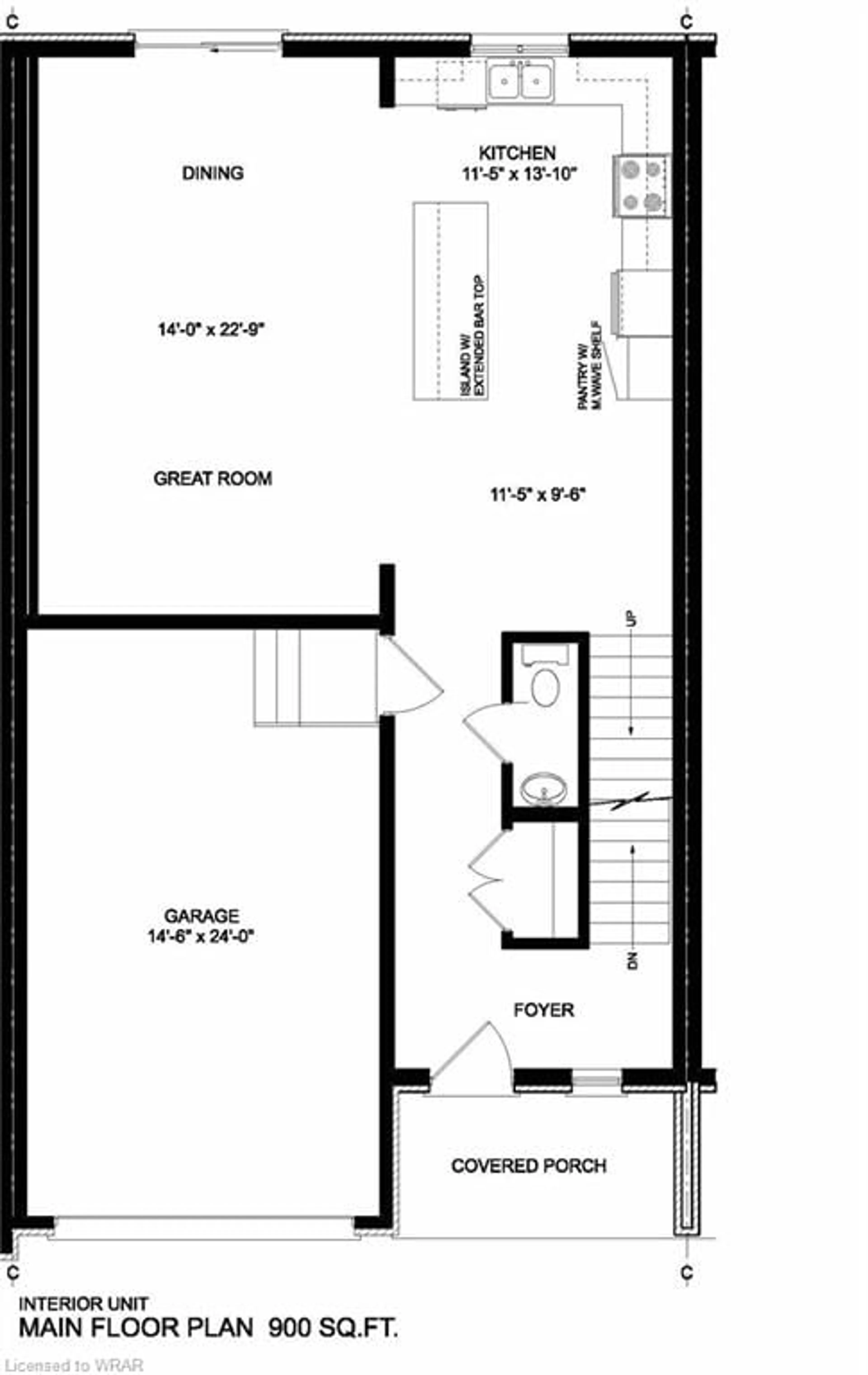 Floor plan for 666 Wray Ave, Listowel Ontario N4W 3K9
