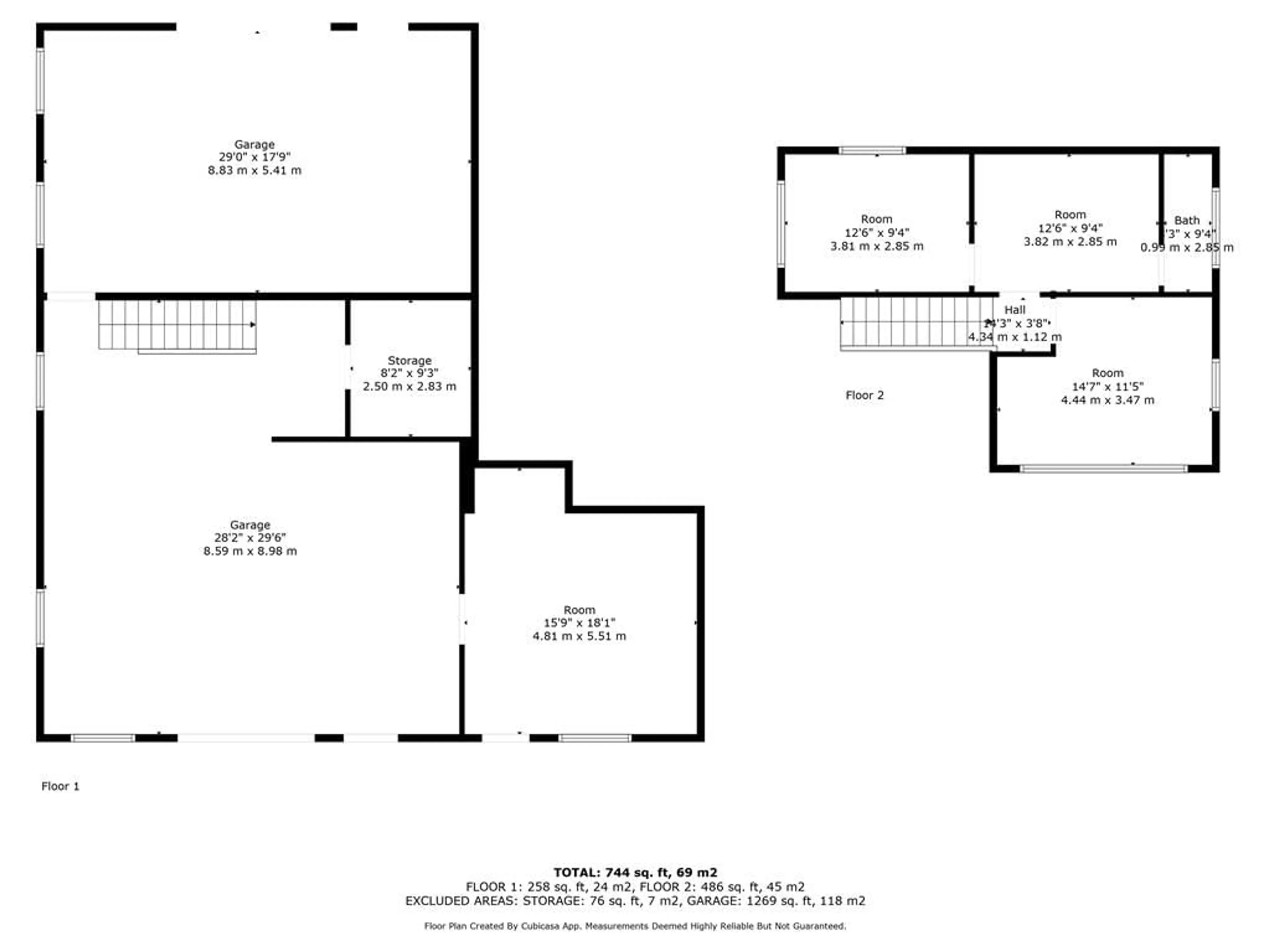 Floor plan for 1213 Bonnie Lake Rd, Bracebridge Ontario P1L 1W9