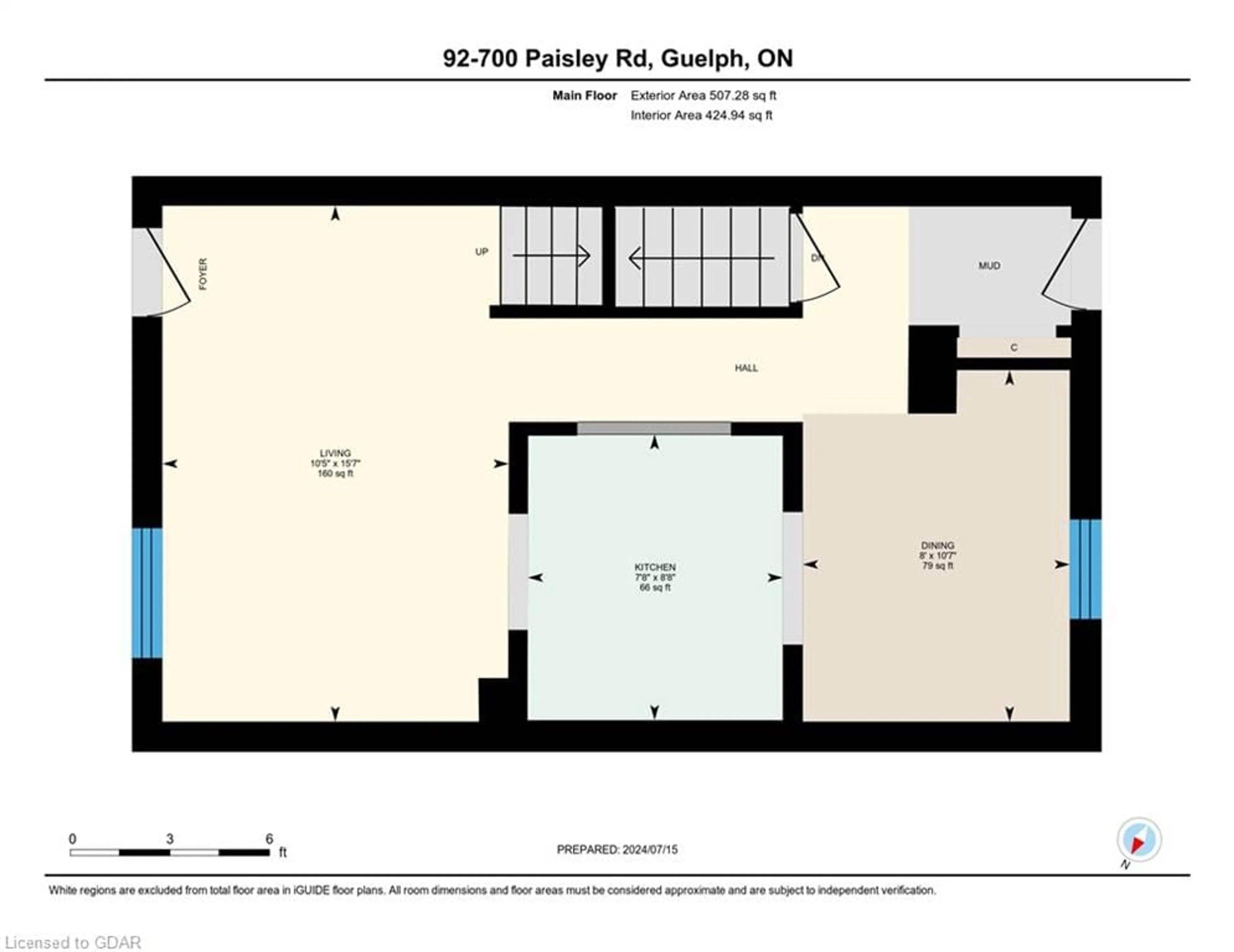 Floor plan for 700 Paisley Rd #92, Guelph Ontario N1K 1A3