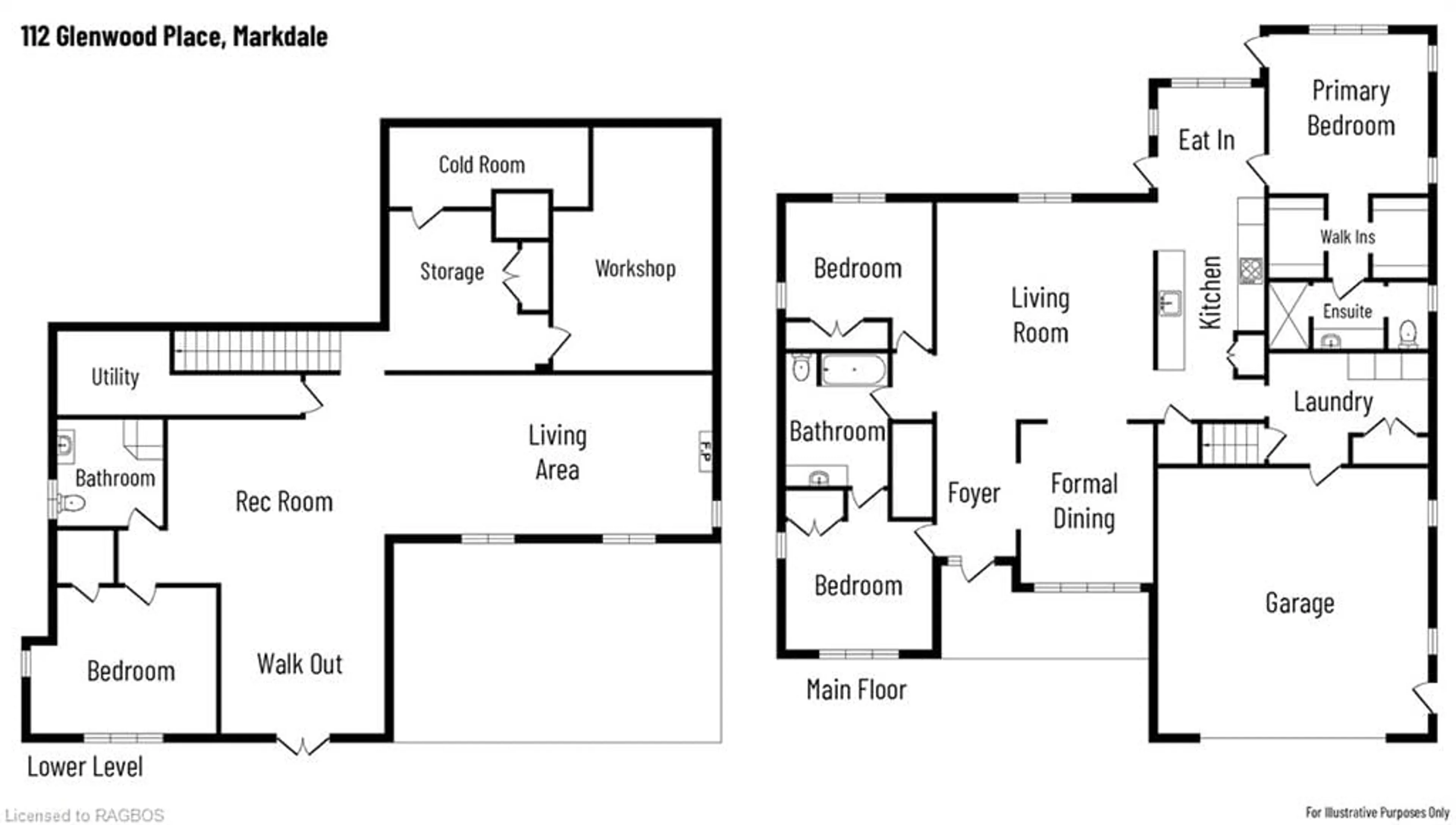 Floor plan for 112 Glenwood Pl, West Grey Ontario N0C 1H0