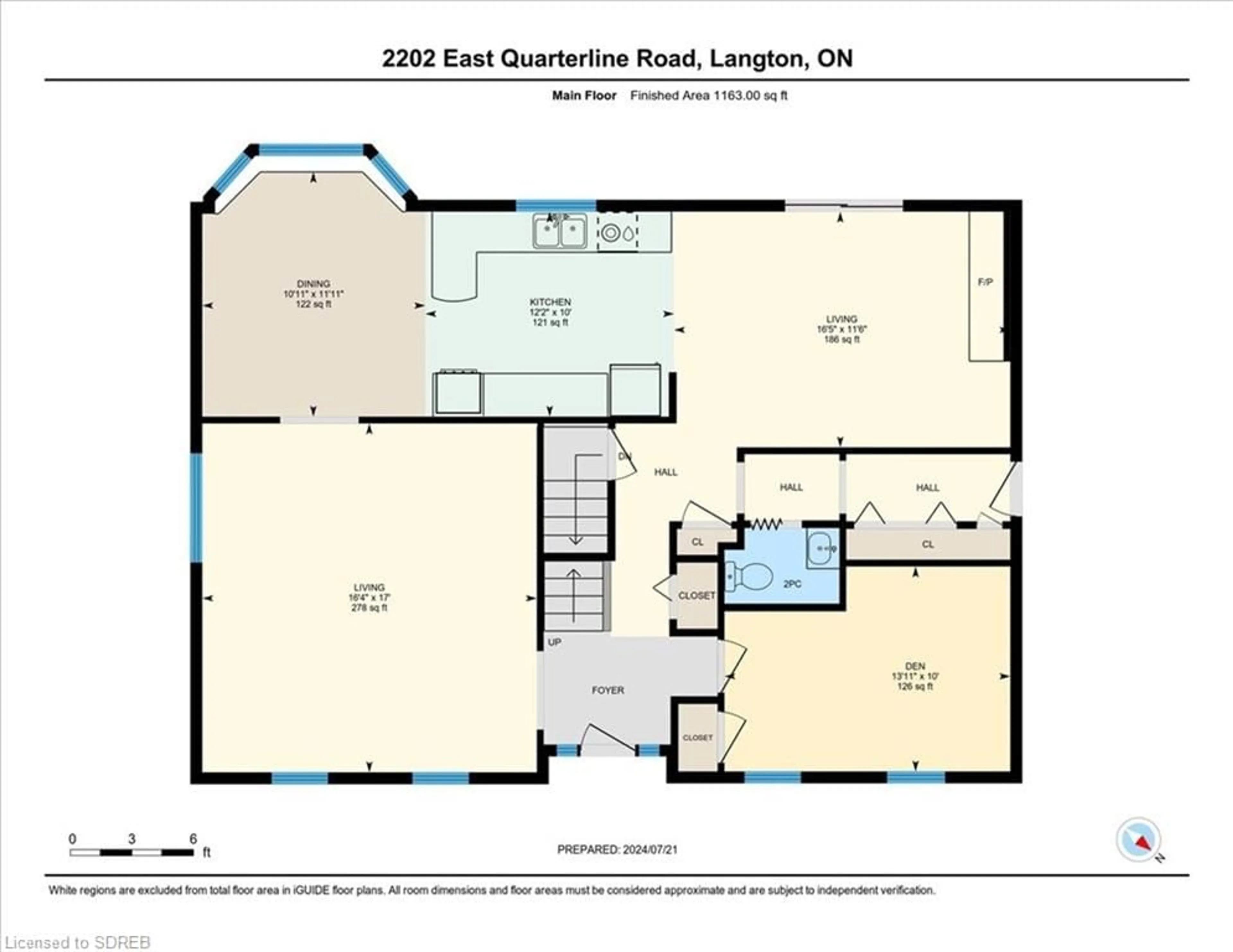 Floor plan for 2202 East Quarter Line Rd, Wyecombe Ontario N4B 2W4
