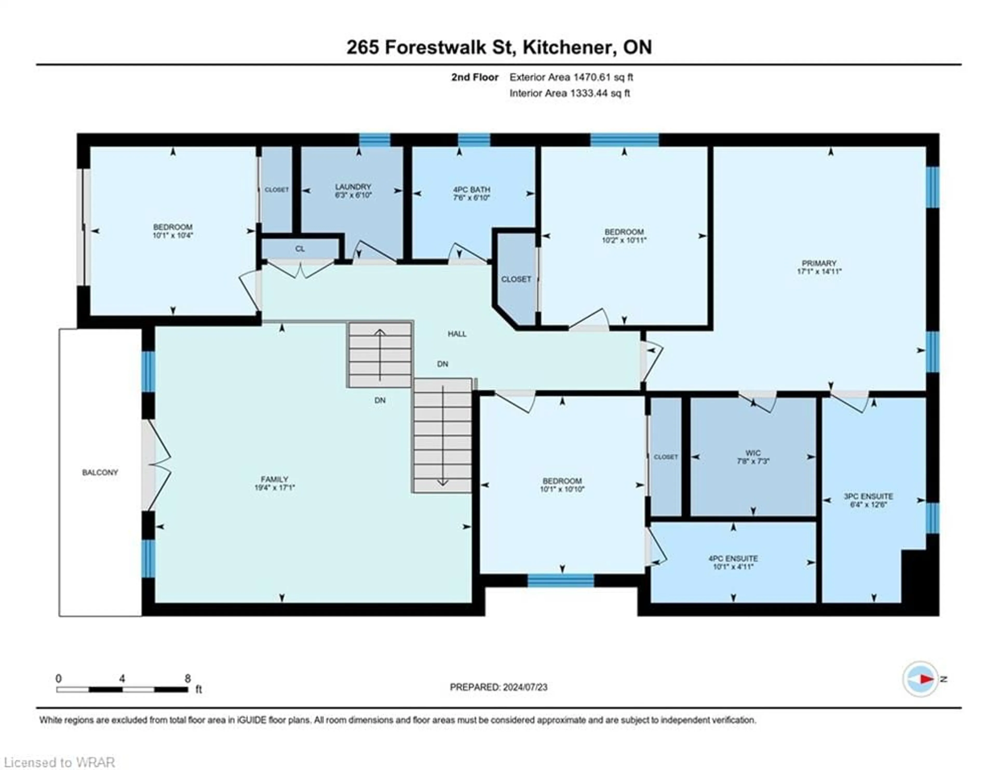 Floor plan for 265 Forestwalk St, Kitchener Ontario N2E 3Y2