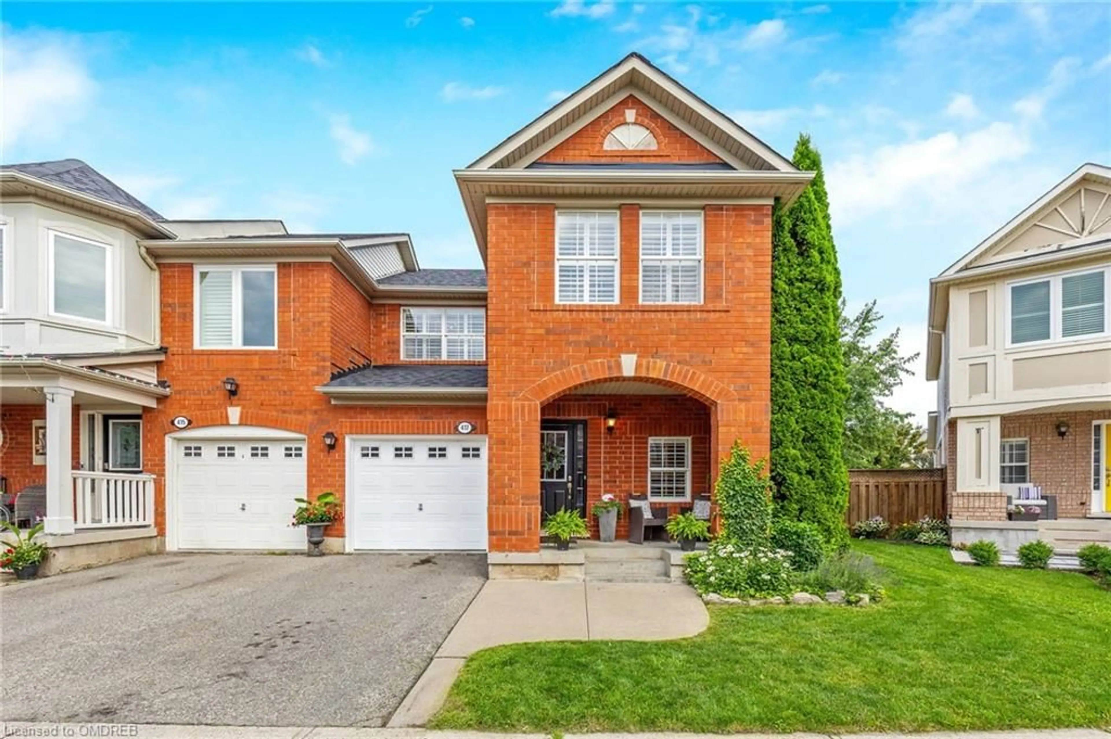 Home with brick exterior material for 417 Baverstock Cres, Milton Ontario L9T 5K7