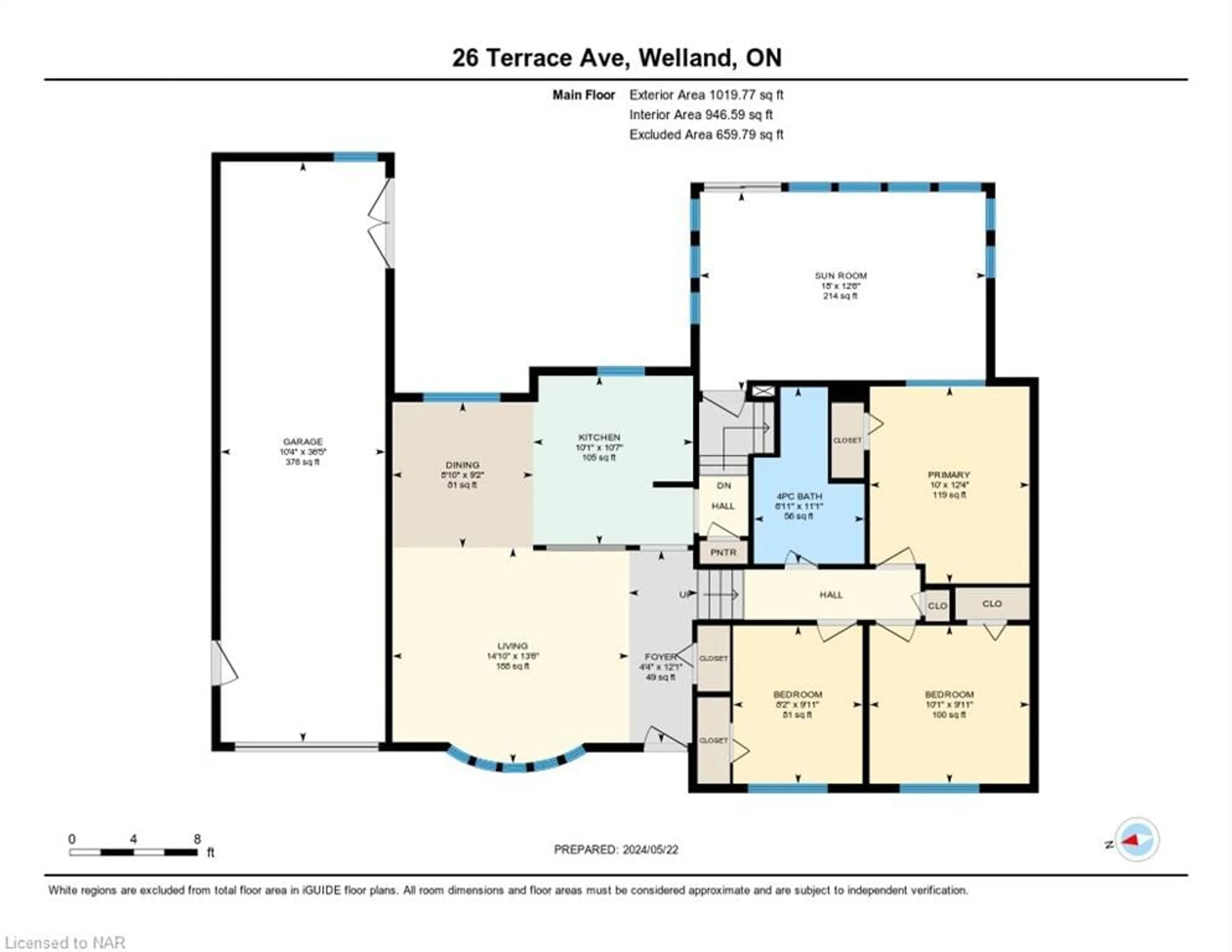 Floor plan for 26 Terrace Ave, Welland Ontario L3C 2C4