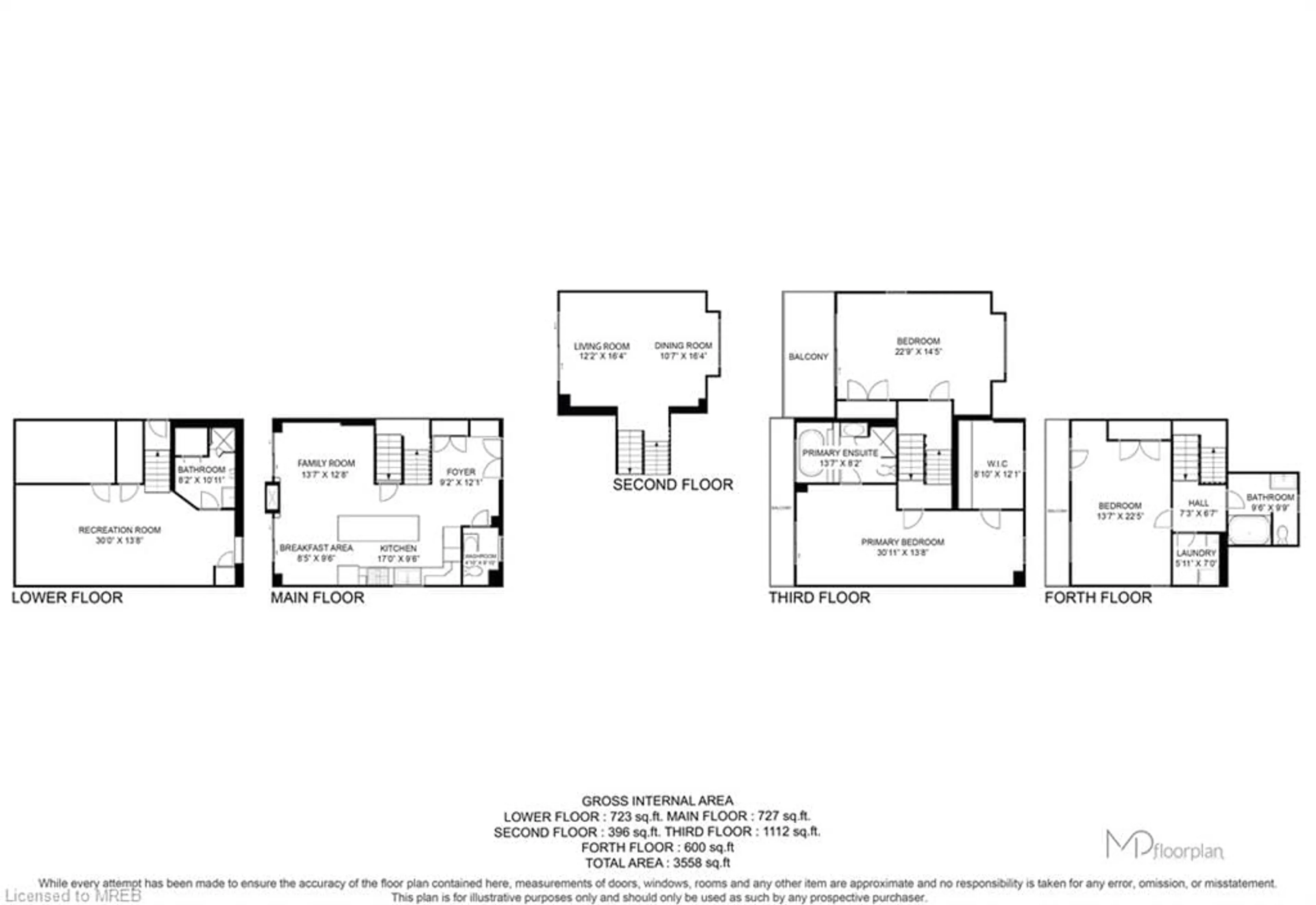 Floor plan for 53 Windemere Rd, Stoney Creek Ontario L8E 5G5