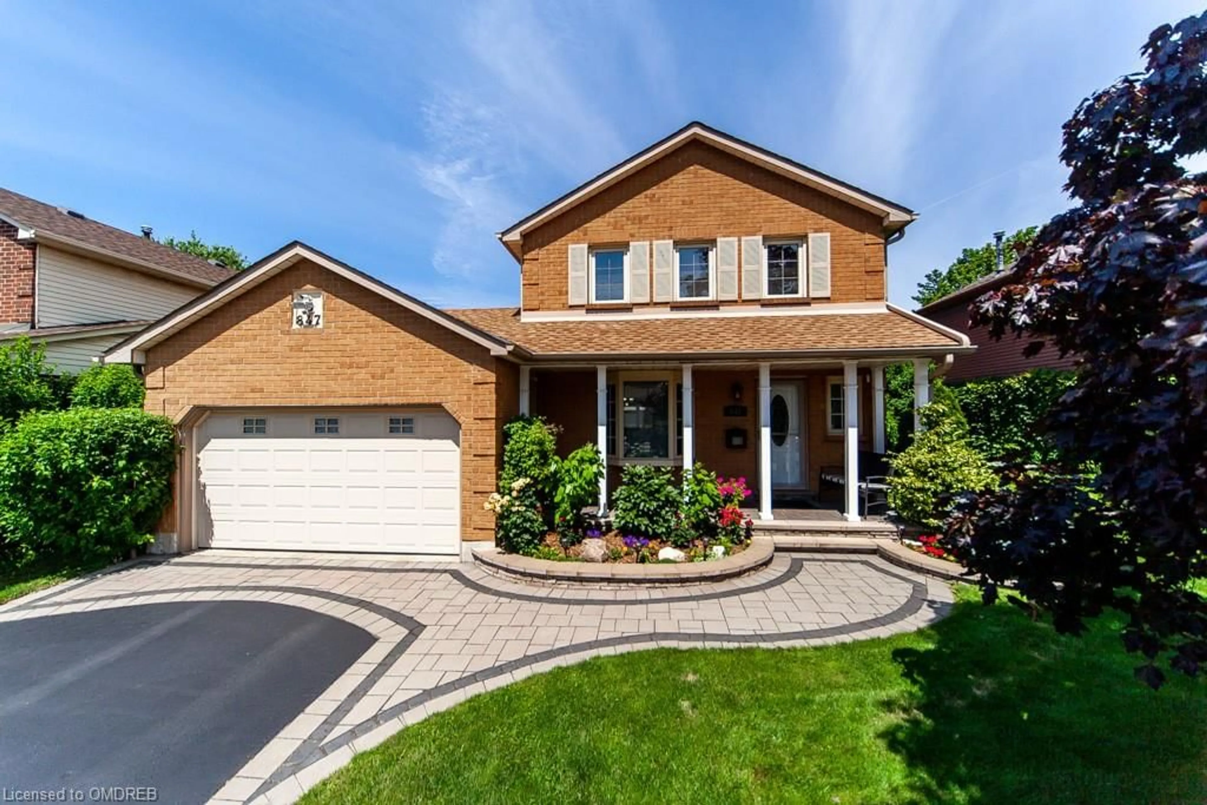 Home with brick exterior material for 847 Cedarbrae Ave, Milton Ontario L9T 3W9