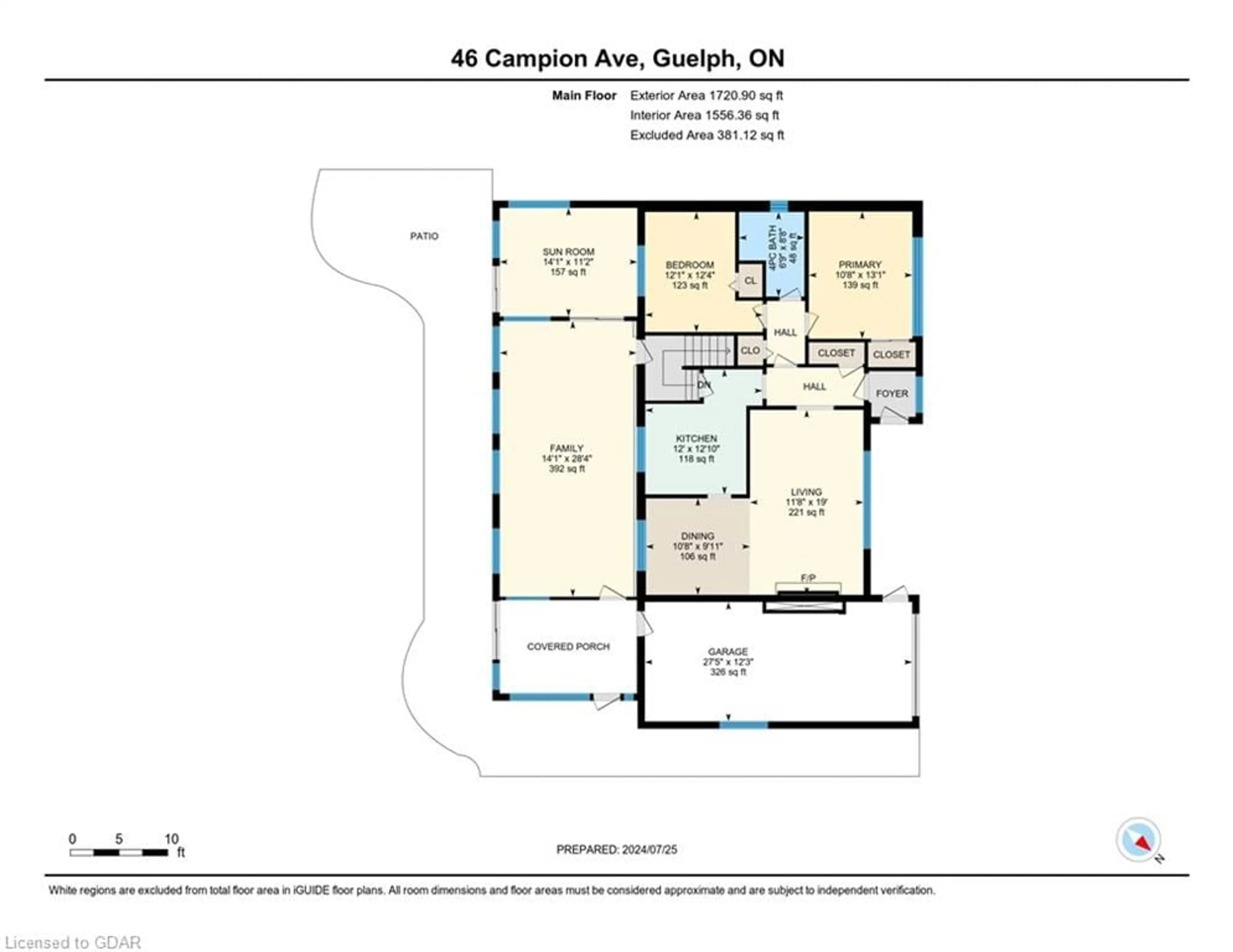 Floor plan for 46 Campion Ave, Guelph Ontario N1H 5L6