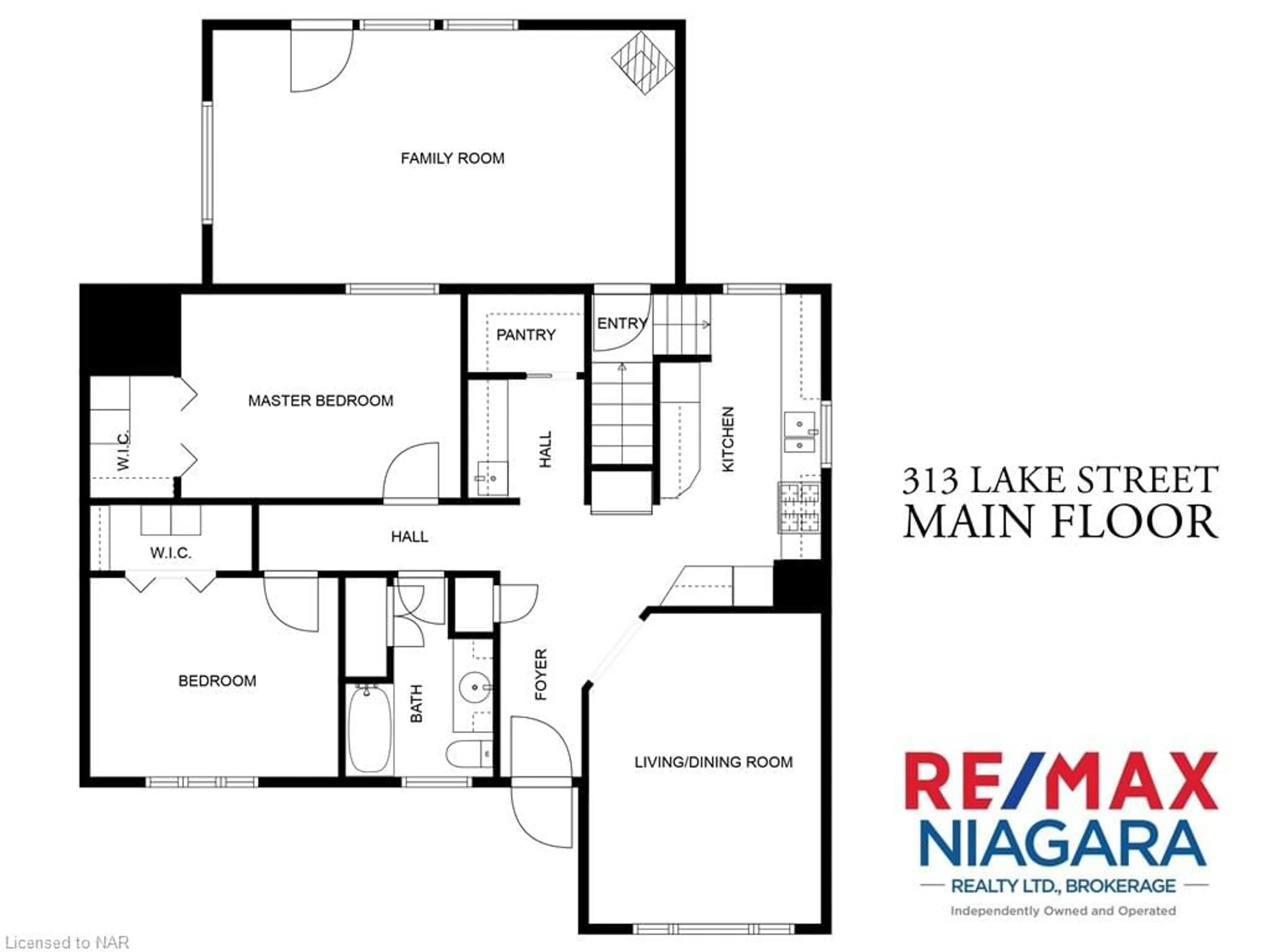 Floor plan for 313 Lake St, Grimsby Ontario L3M 1Z5