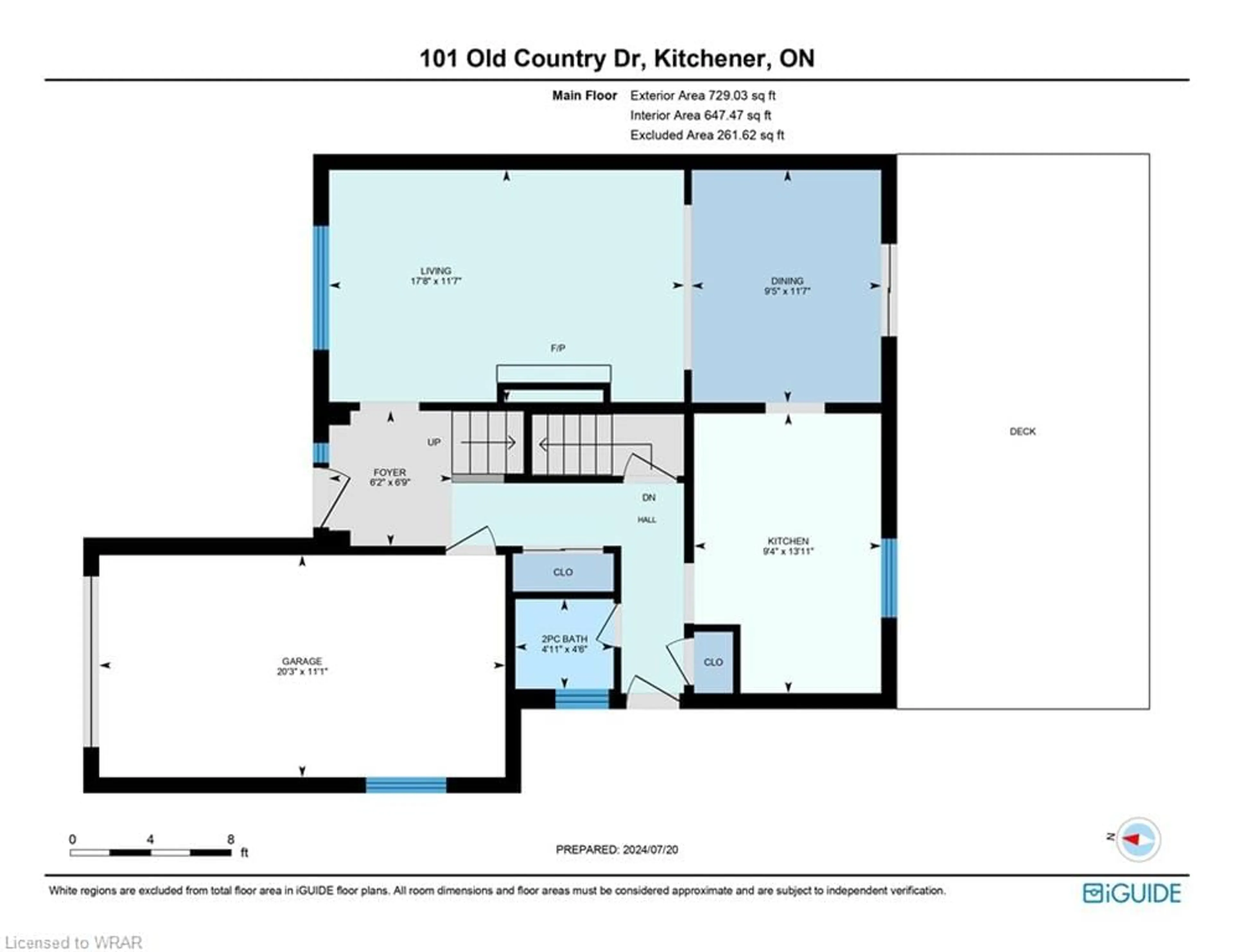 Floor plan for 101 Old Country Dr, Kitchener Ontario N2E 1S4