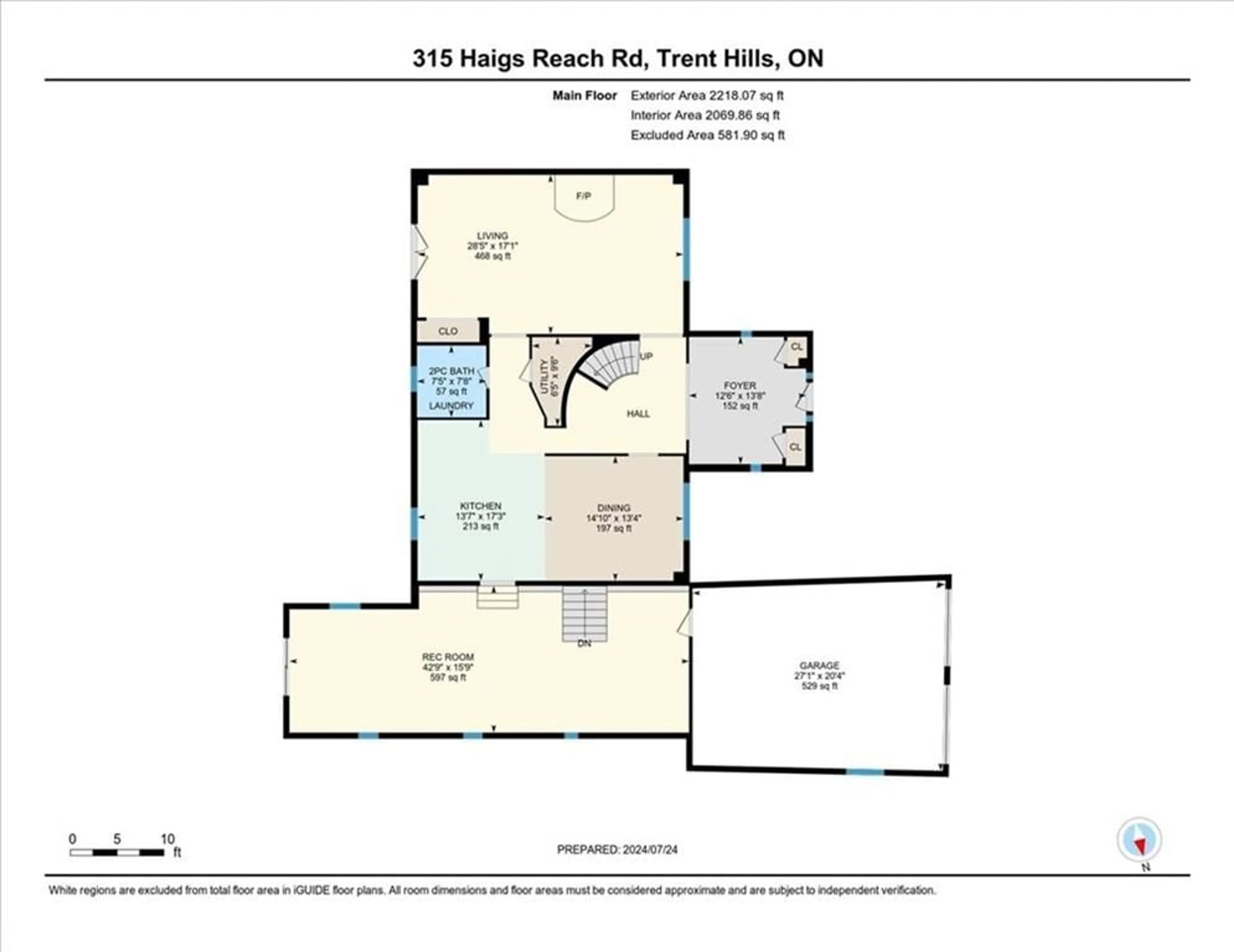 Floor plan for 315 Haigs Reach Rd, Trent Hills Ontario K0L 1L0