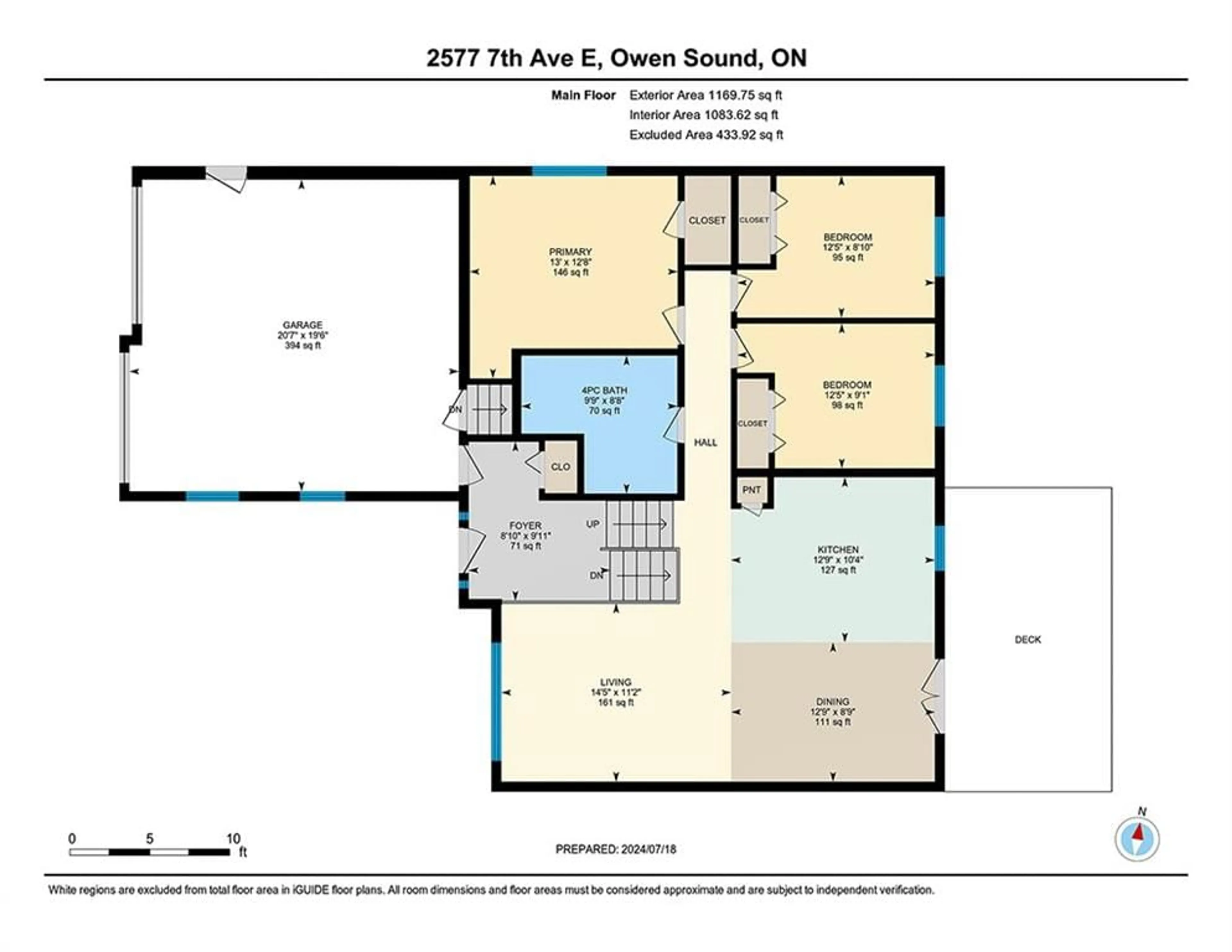 Floor plan for 2577 7th Ave, Owen Sound Ontario N4K 6V1