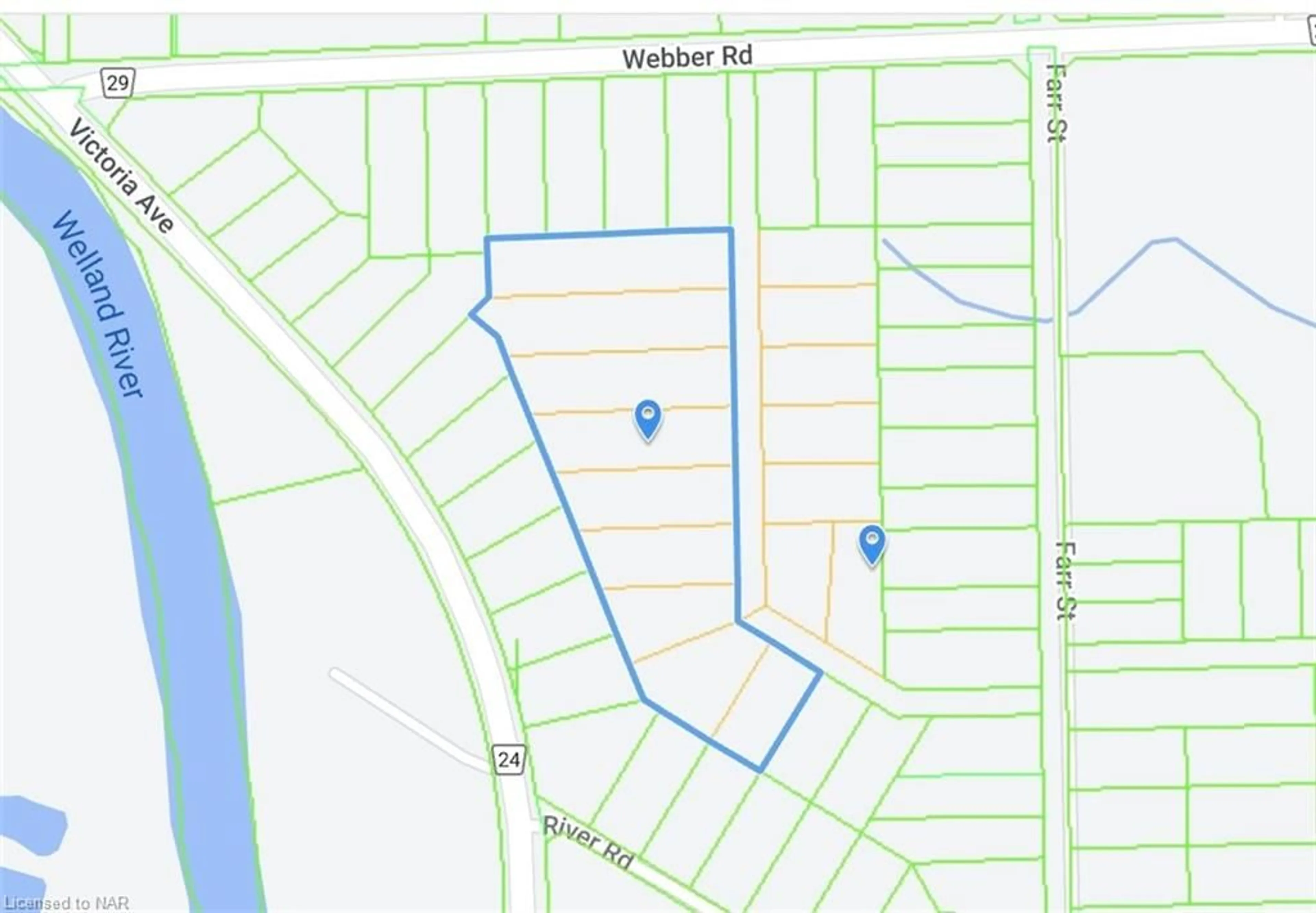 Picture of a map for N/A N/A St, Fonthill Ontario L0S 1C0