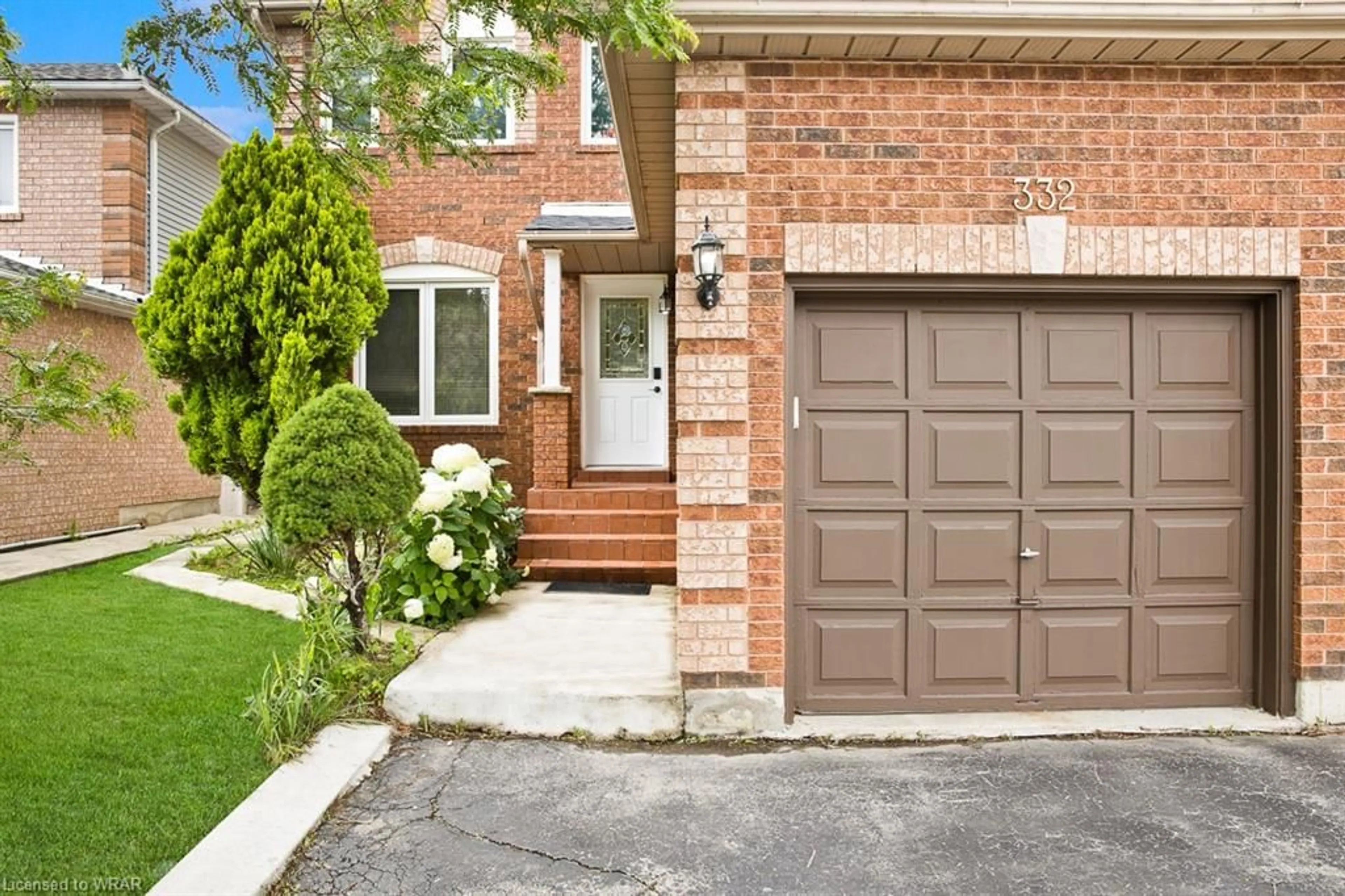 Home with brick exterior material for 332 Langlaw Dr, Cambridge Ontario N1P 1B8