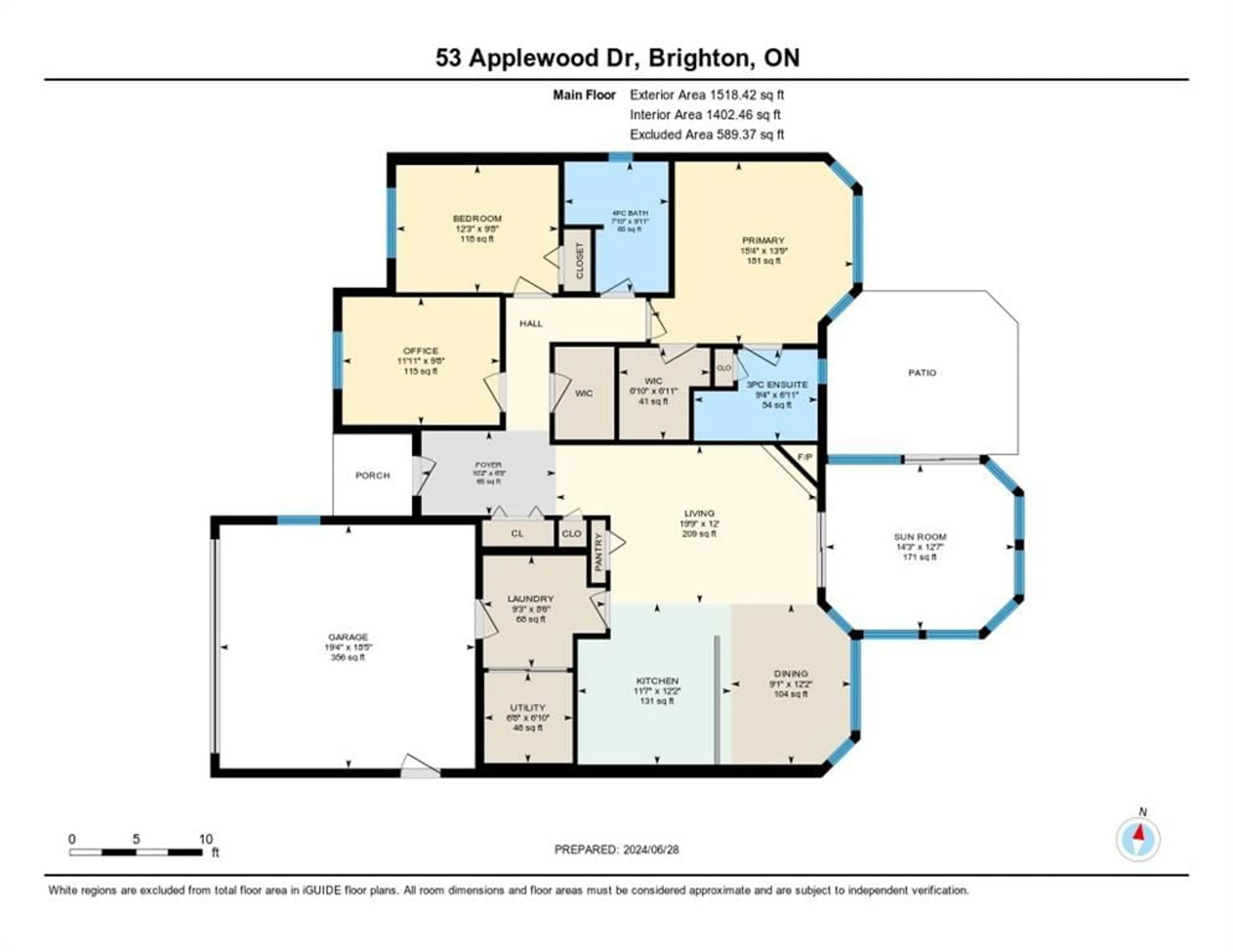Floor plan for 53 Applewood Dr, Brighton Ontario K0K 1H0