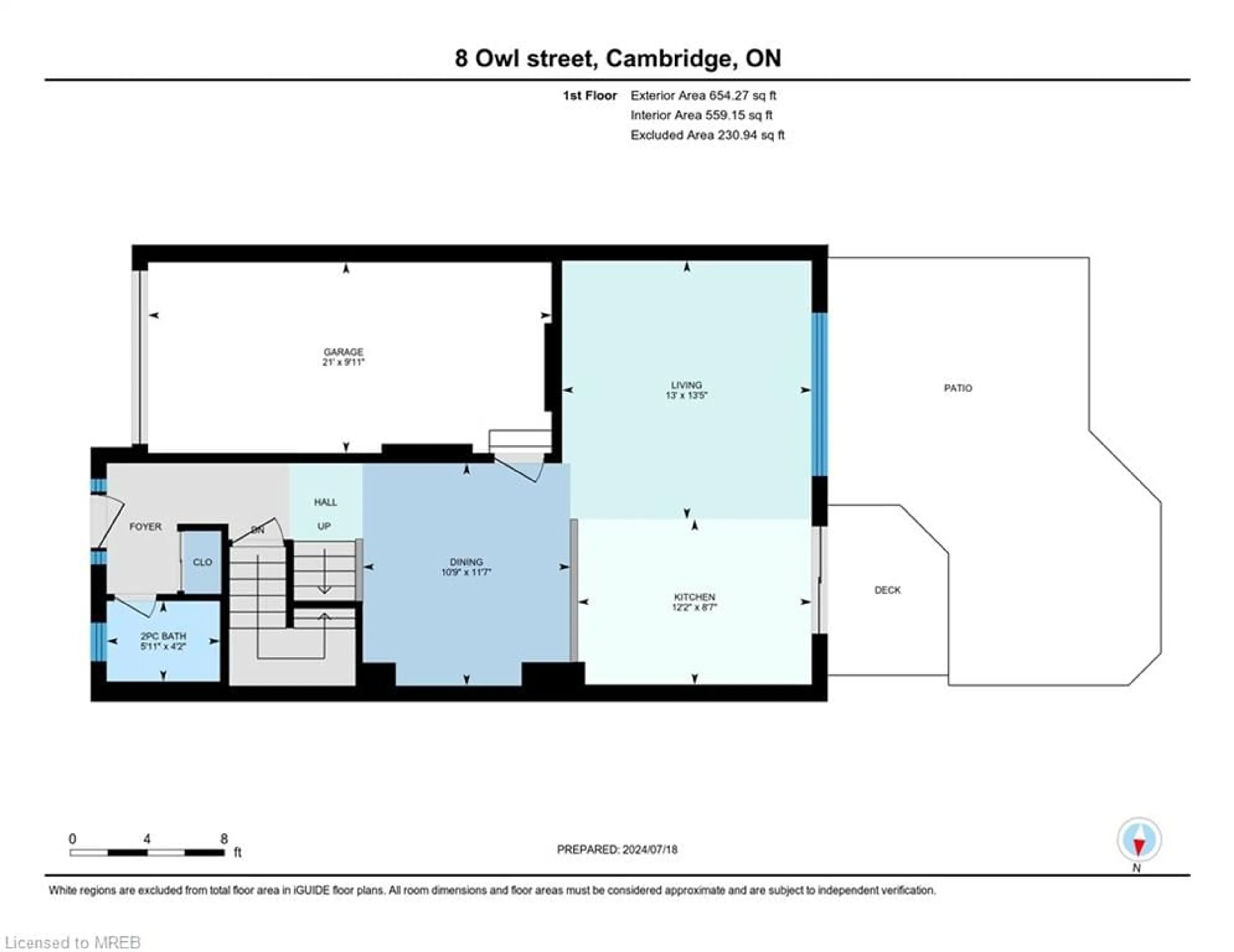 Floor plan for 8 Owl St, Cambridge Ontario N3C 0A9