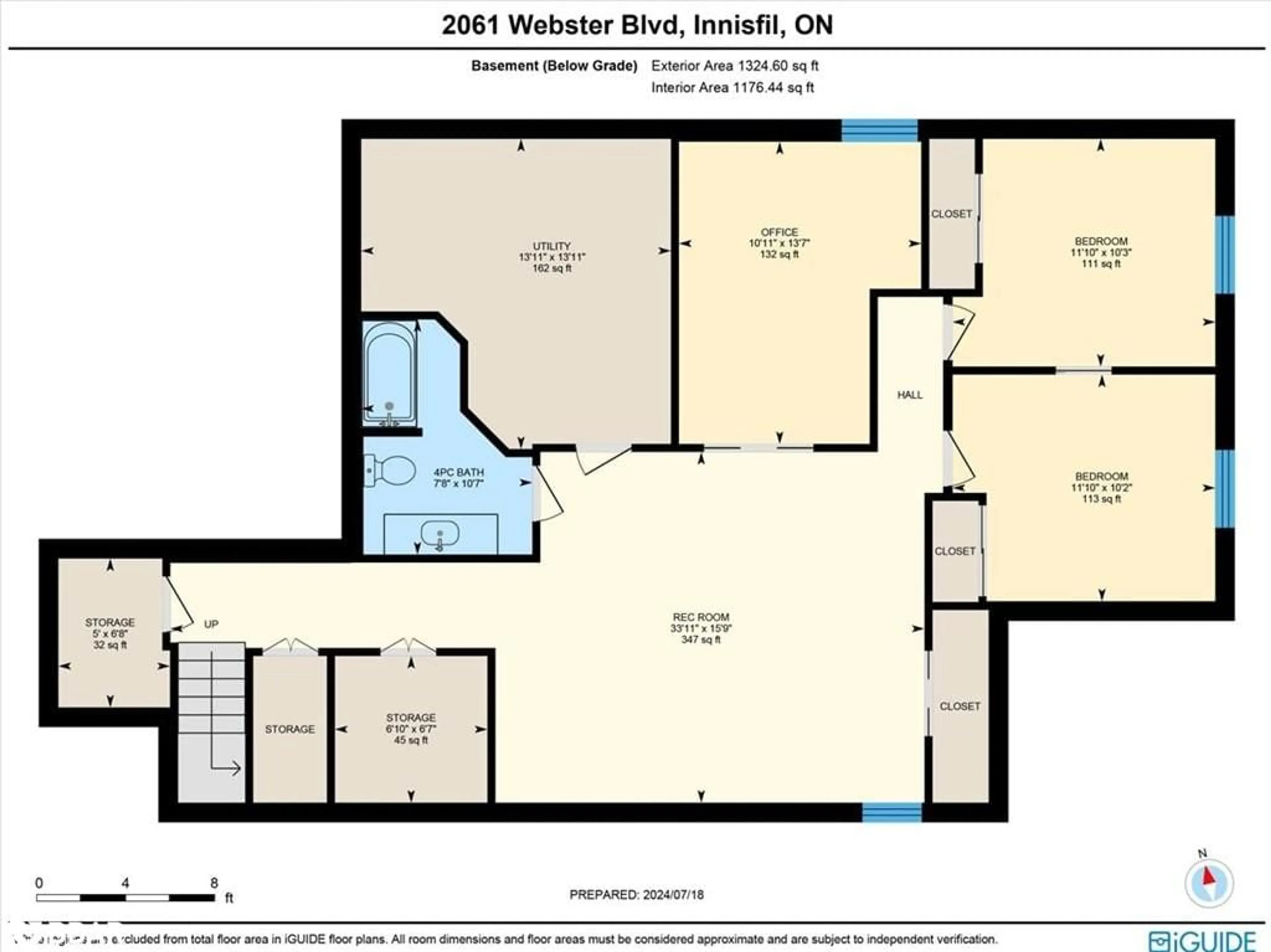 Floor plan for 2061 Webster Boulevard Blvd, Innisfil Ontario L9S 0J8