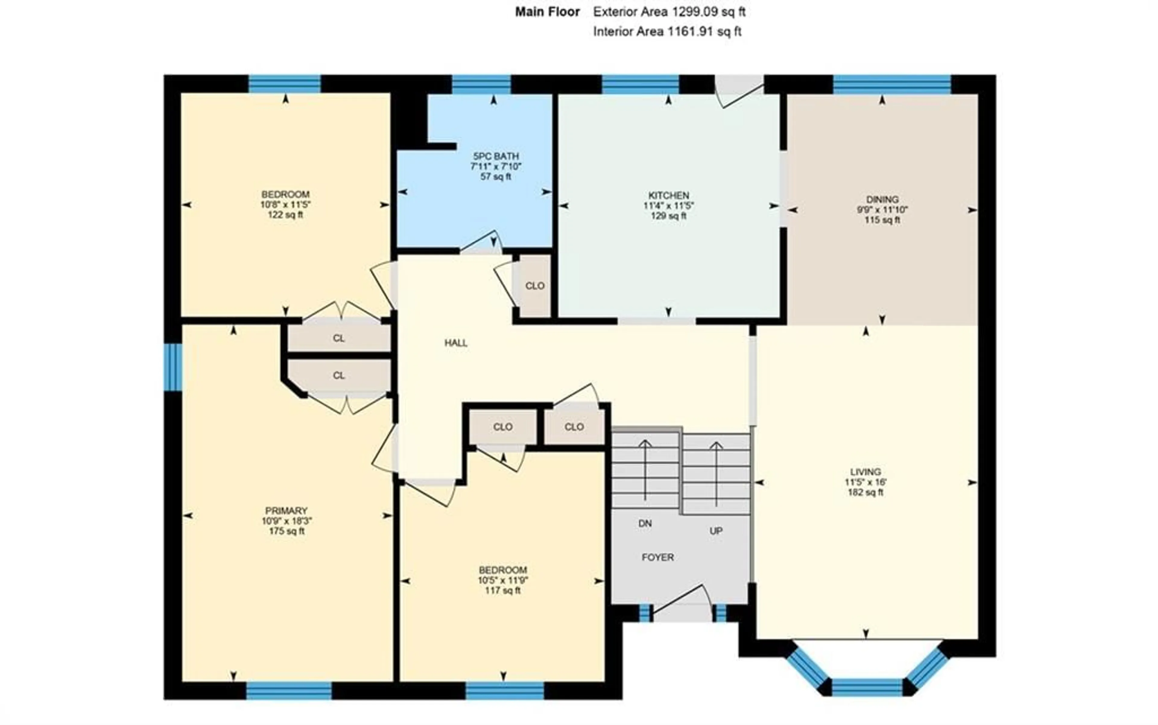 Floor plan for 949 Roslyn Crt, Midland Ontario L4R 5A1