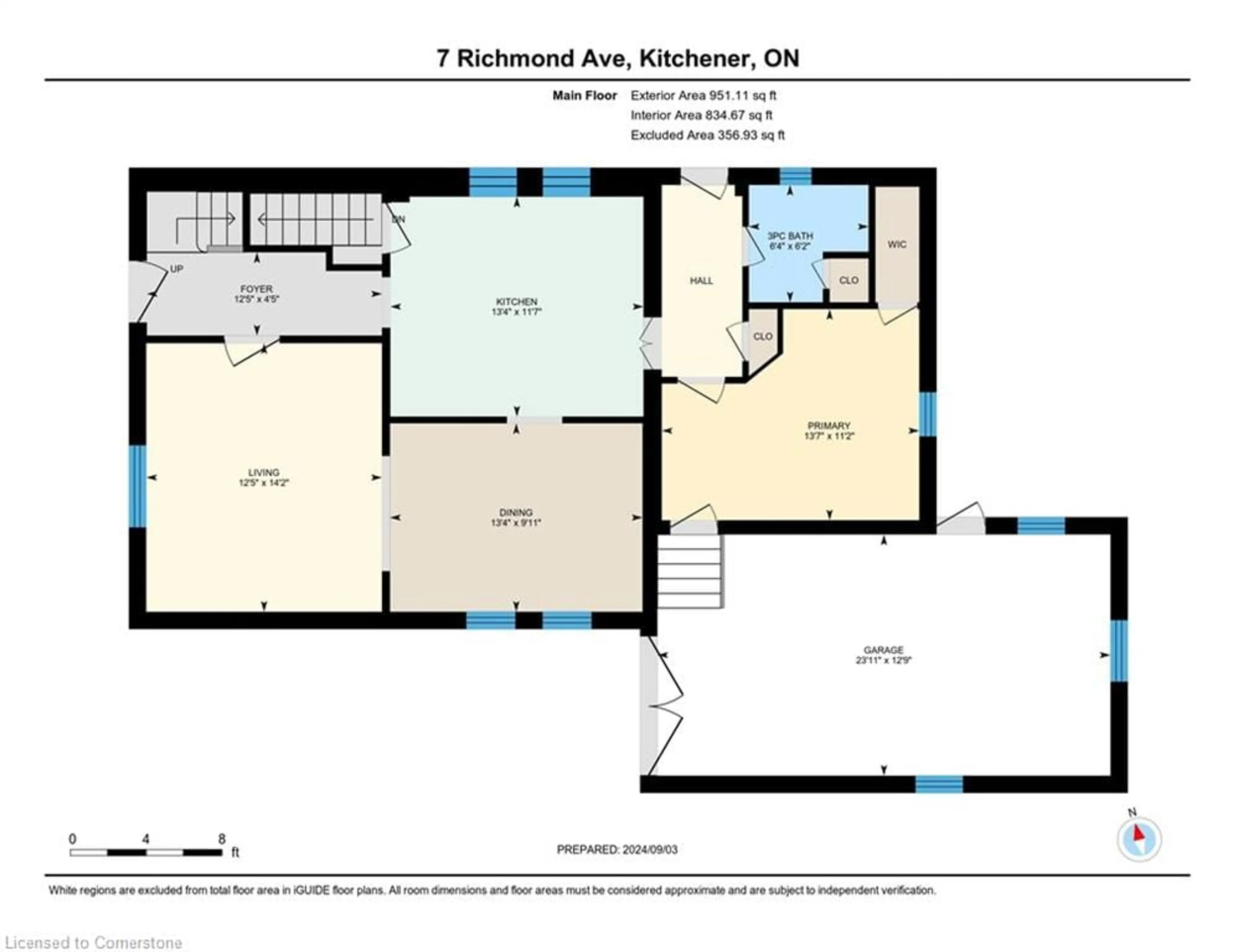 Floor plan for 7 Richmond Ave, Kitchener Ontario N2G 1Z1