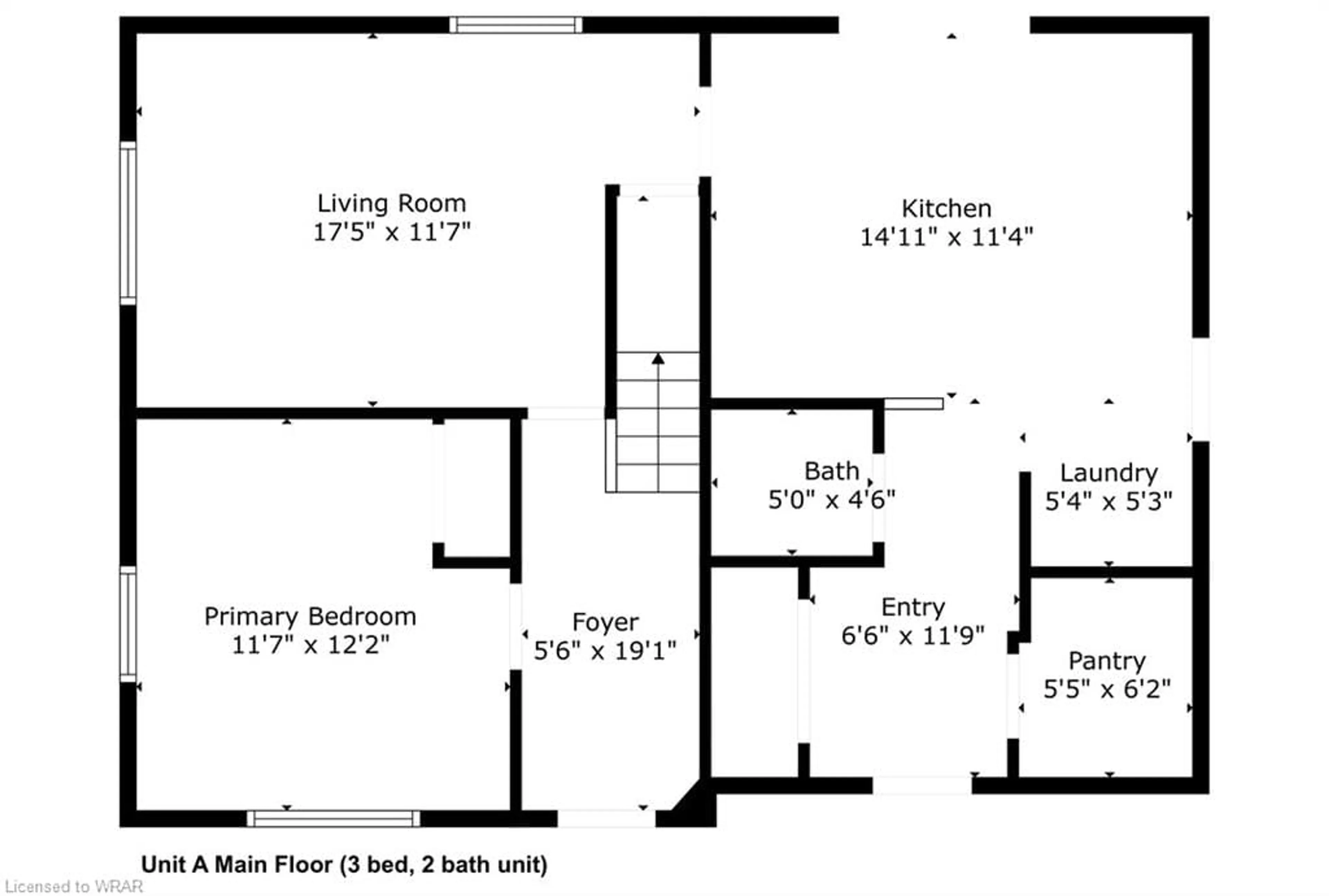 Floor plan for 91 Patrick St, Orillia Ontario L3V 5L4