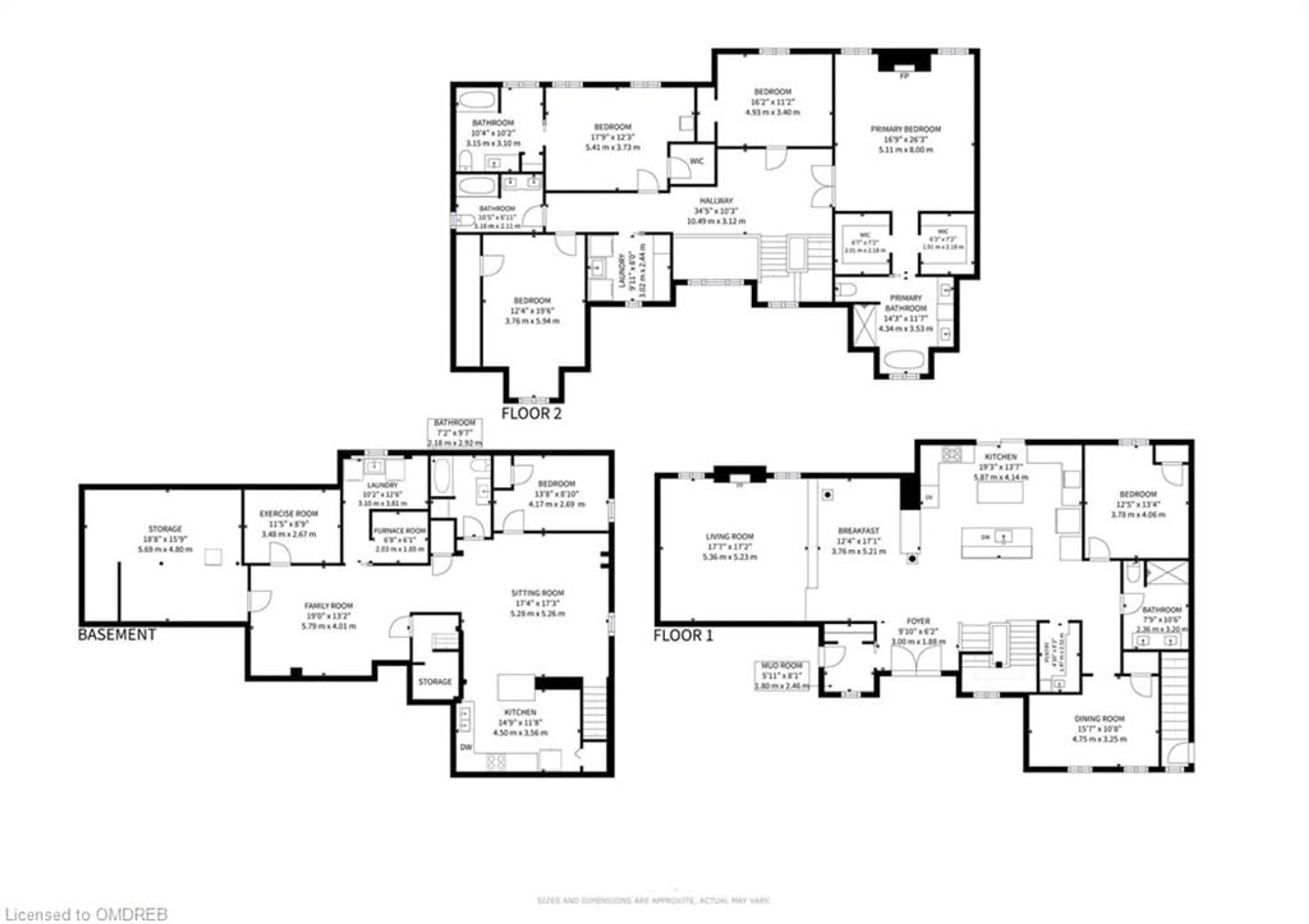 Floor plan for 362 Lake St, Grimsby Ontario L3M 4M5