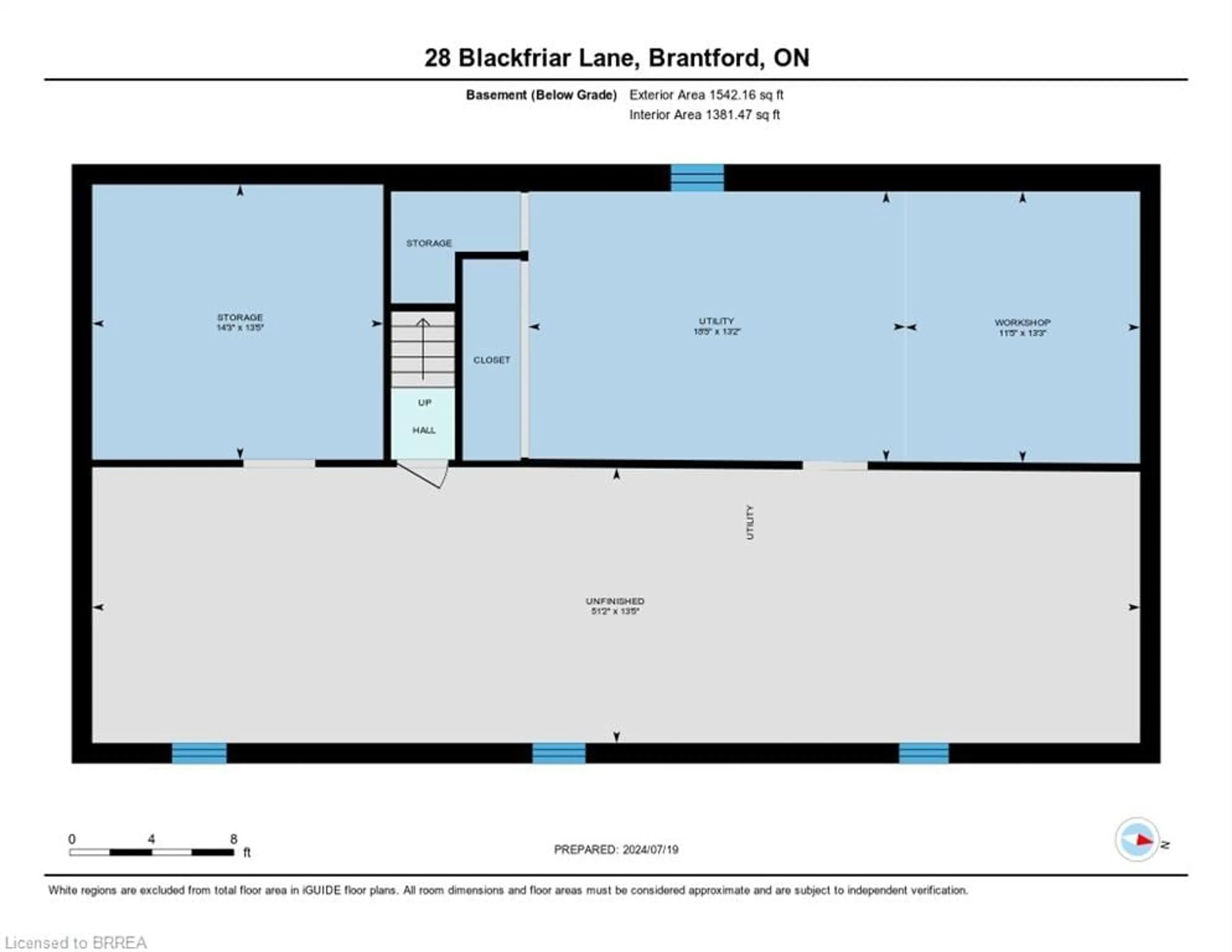 Floor plan for 28 Blackfriar Lane, Brantford Ontario N3R 7L3