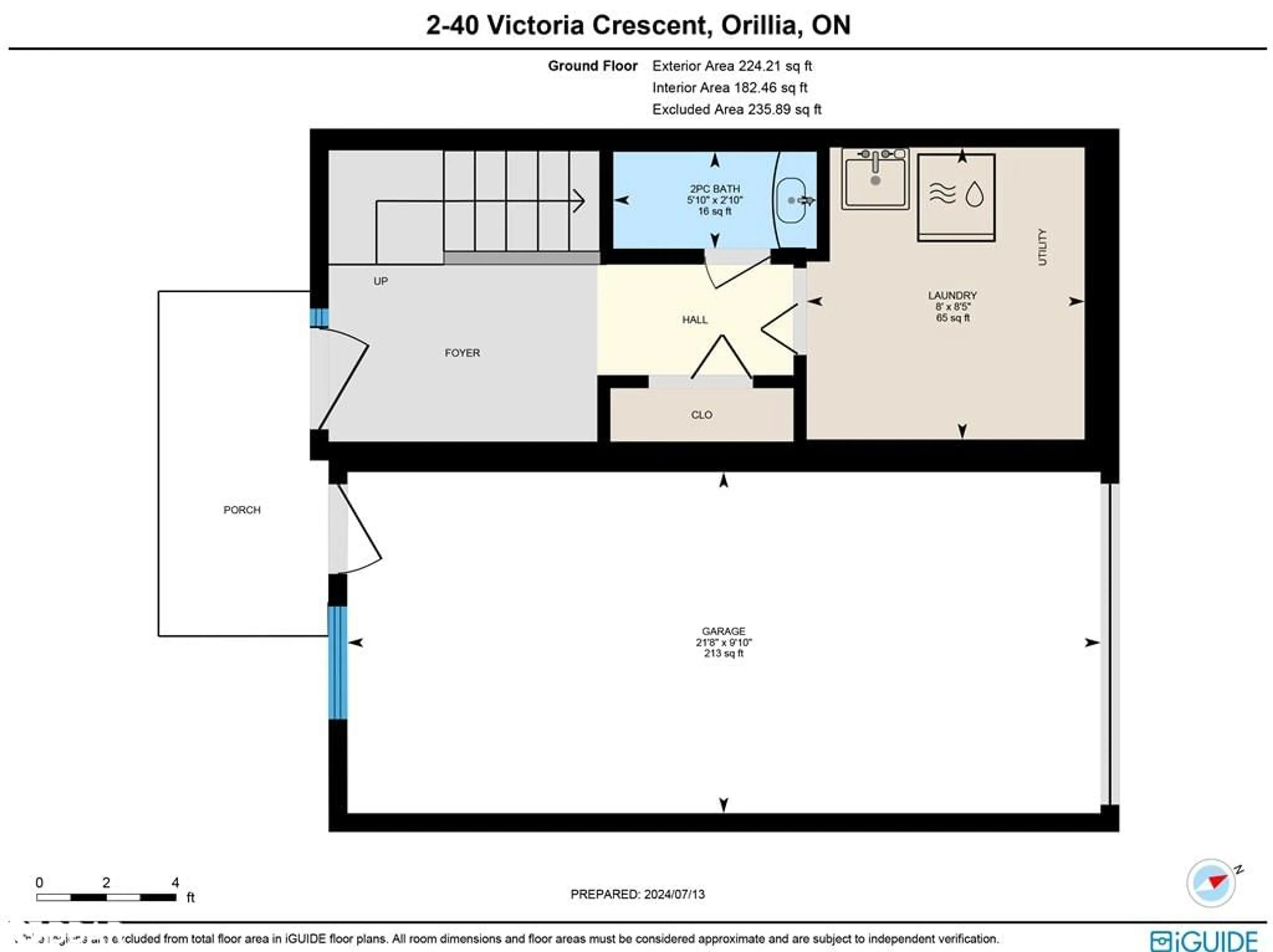 Floor plan for 40 Victoria Cres #2, Orillia Ontario L3V 6N6