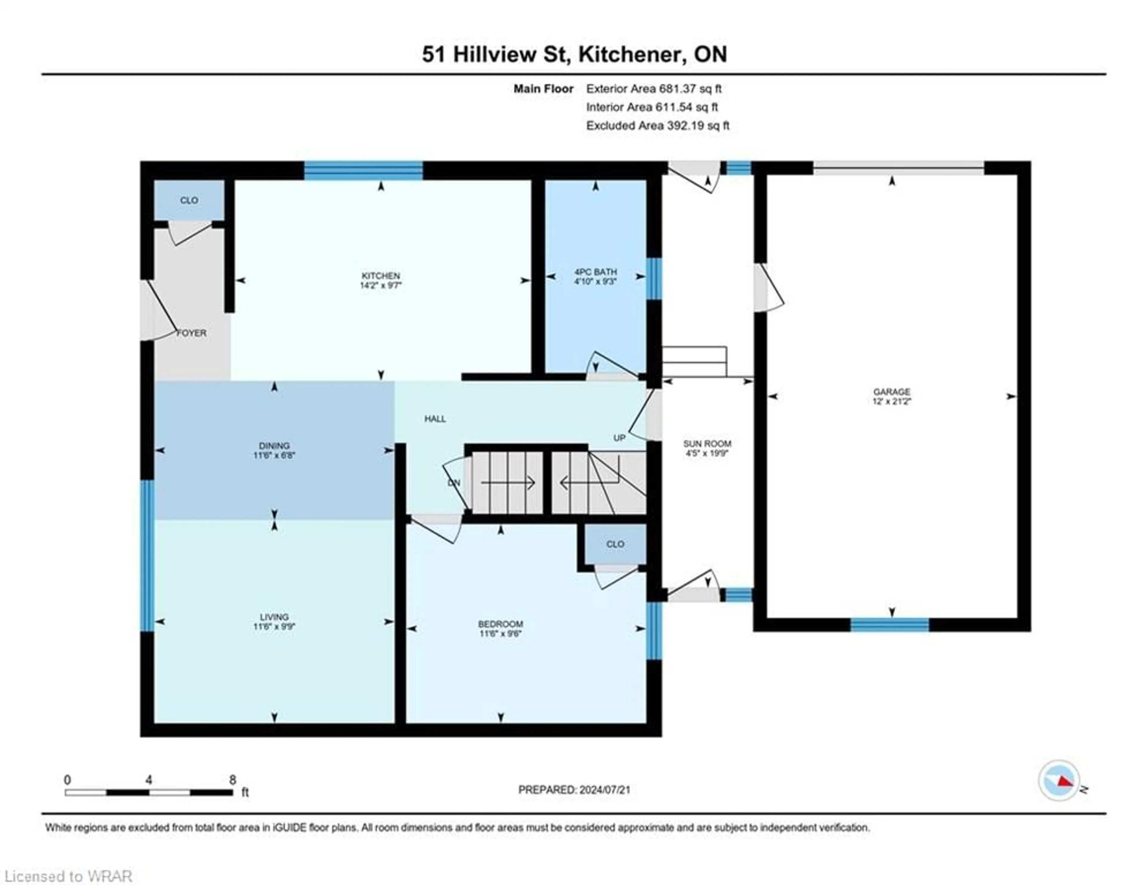 Floor plan for 51 Hillview St, Kitchener Ontario N2H 5P9